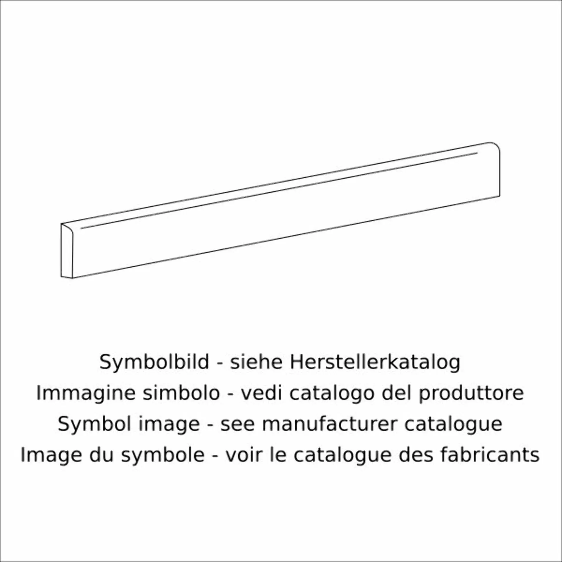 Imola Blox Grigio Natural Flat Matt Skirting board 174698 6x90cm rectified 10mm