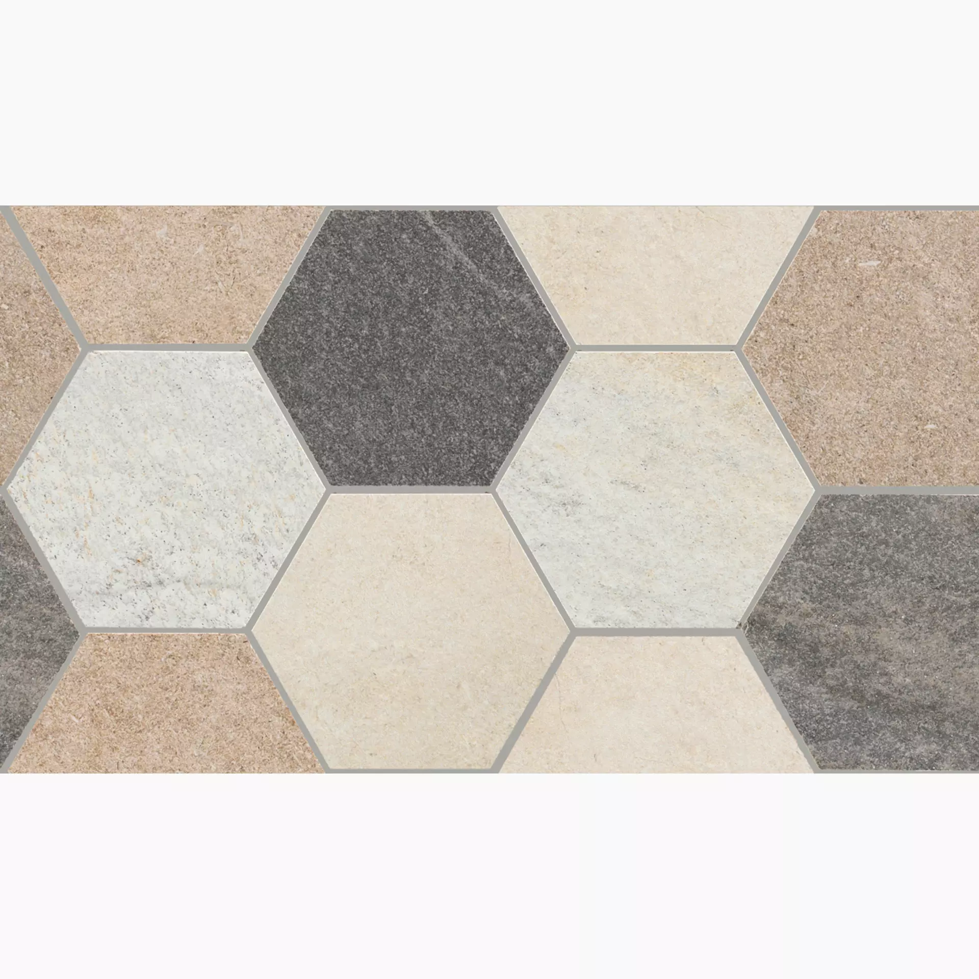 Ragno Realstone Jerusalem Mix Naturale – Matt Mosaic R12A naturale – matt 24,5x37cm 10mm