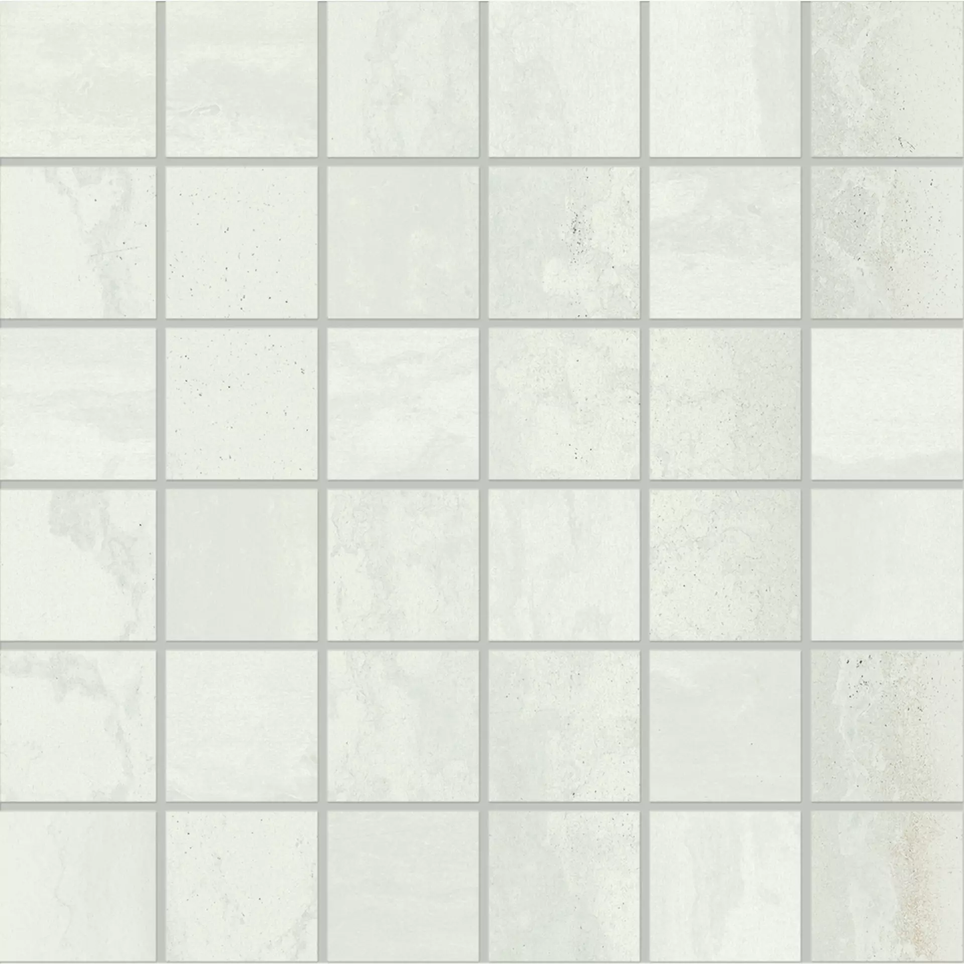 Viva Metallica Steel White Naturale Steel White EJDD natur 30x30cm Mosaik 5x5 9,5mm