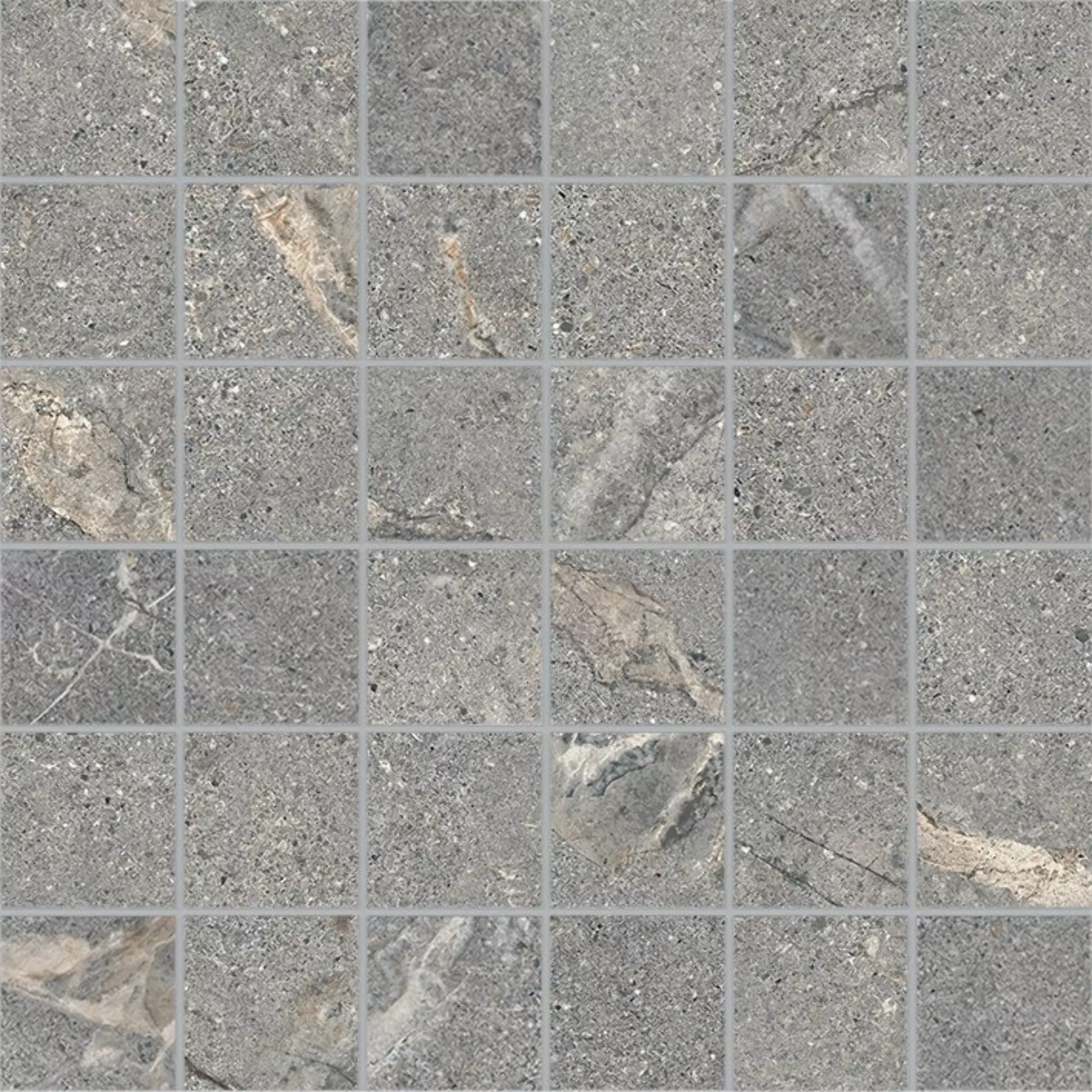 Lea Anthology 04 Gray Naturale – Antibacterial Mosaic 36 LGCAL04 30x30cm rectified 9,5mm