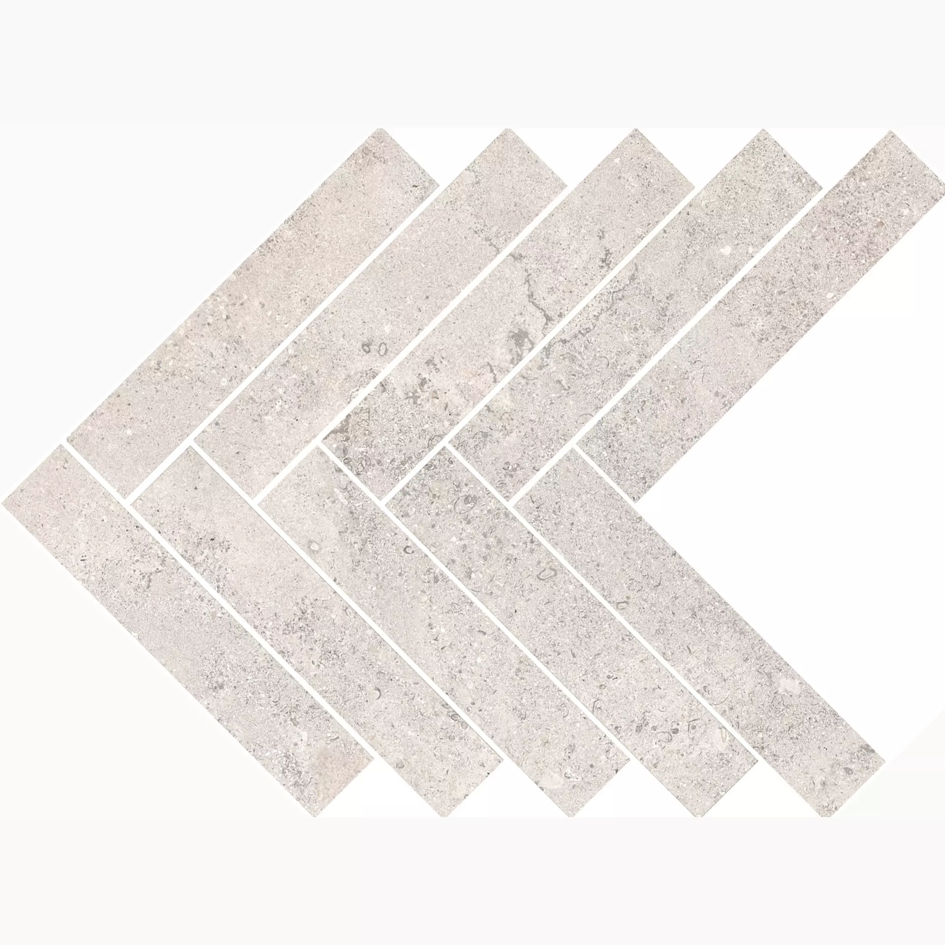 Ragno Kalkstone White Mosaik Freccia RANT 44,9x61,6cm 9,5mm