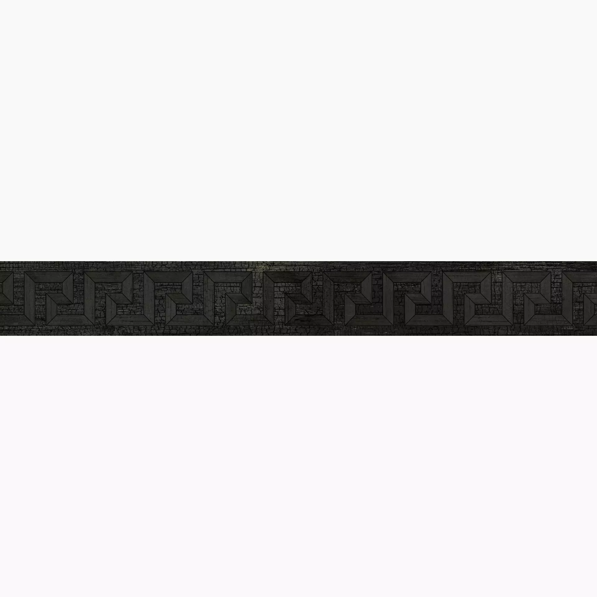Versace Eterno Carbon Naturale BandGreek Inlay G0263130 10x80cm rectified 9,5mm