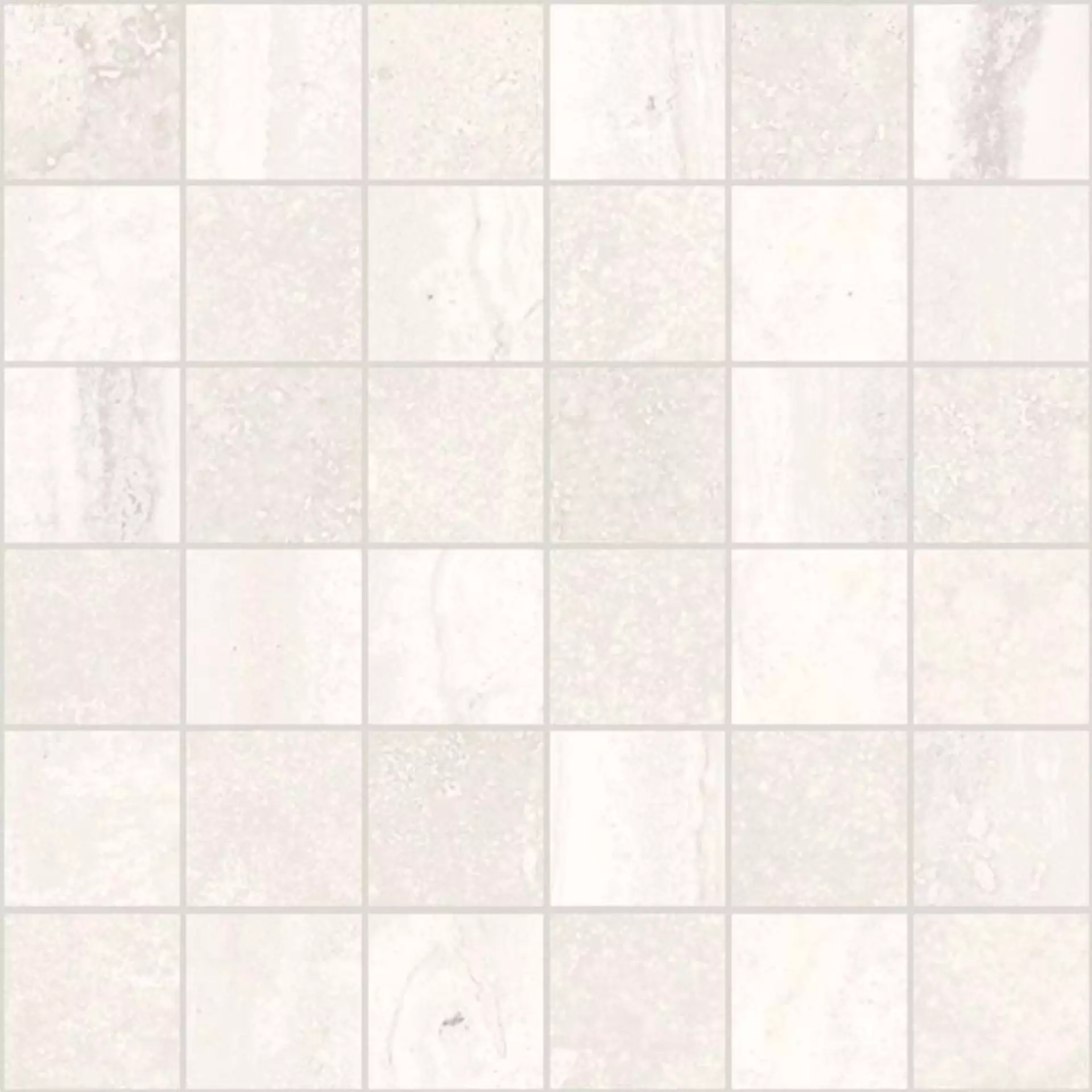 Sant Agostino Via Appia White Natural Mosaic CSAMAVCW30 30x30cm rectified 10mm