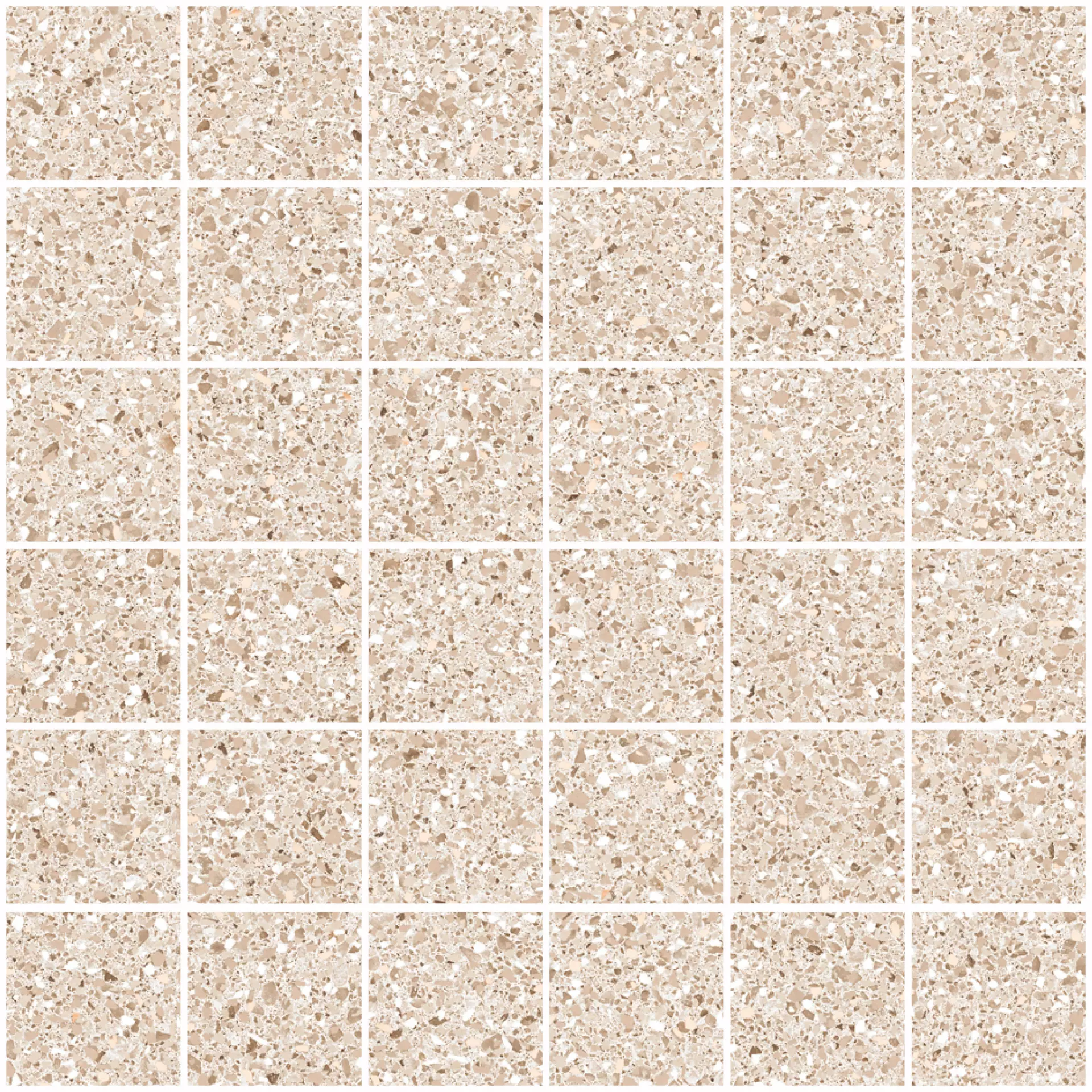 Sant Agostino Newdeco' Sand Natural – Levigato Sand CSAMMNDS30 natur poliert 30x30cm Mosaik rektifiziert 10mm