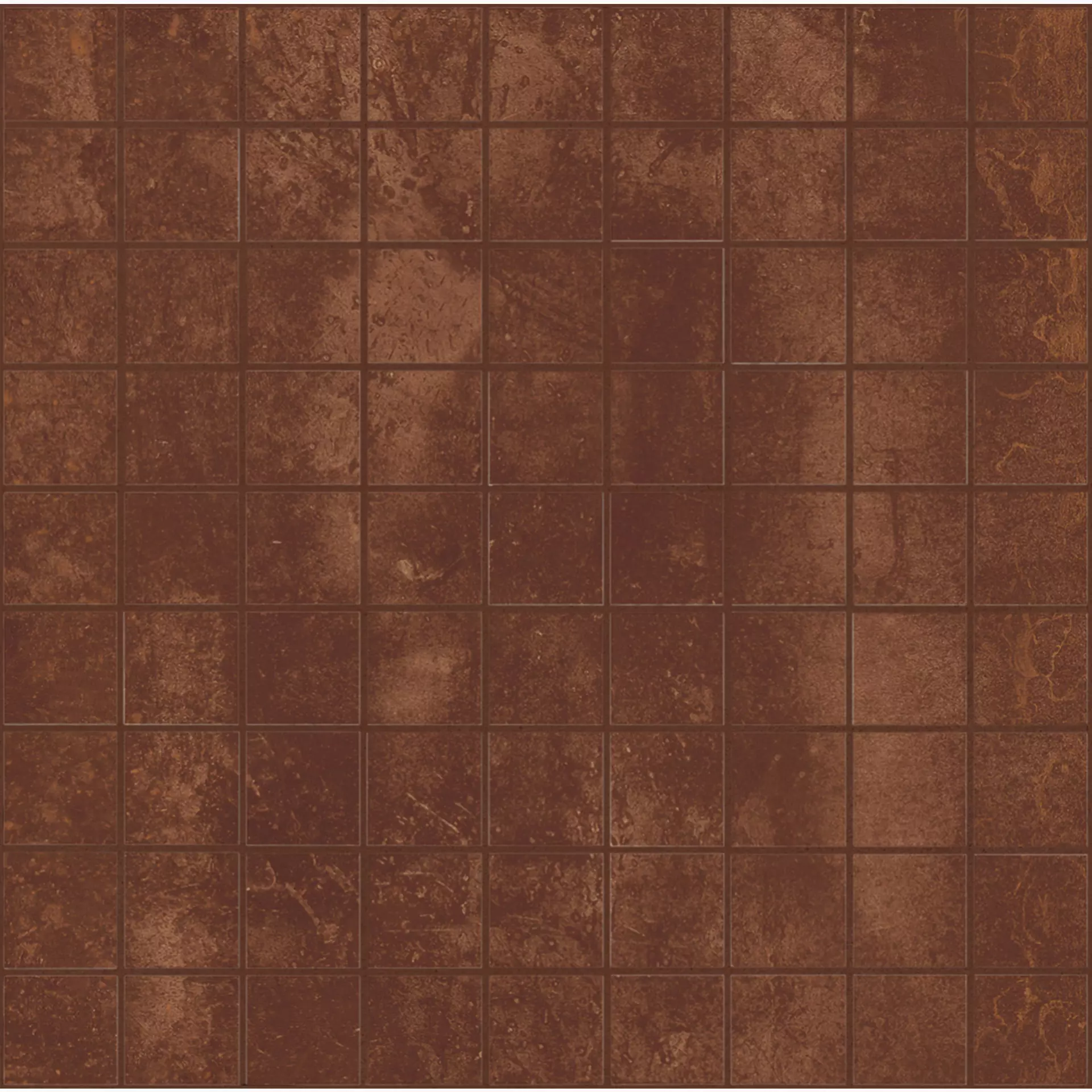 Bodenfliese,Wandfliese Marazzi Mineral Corten Naturale – Matt Corten M0MV matt natur 37,5x37,5cm Mosaik 10mm
