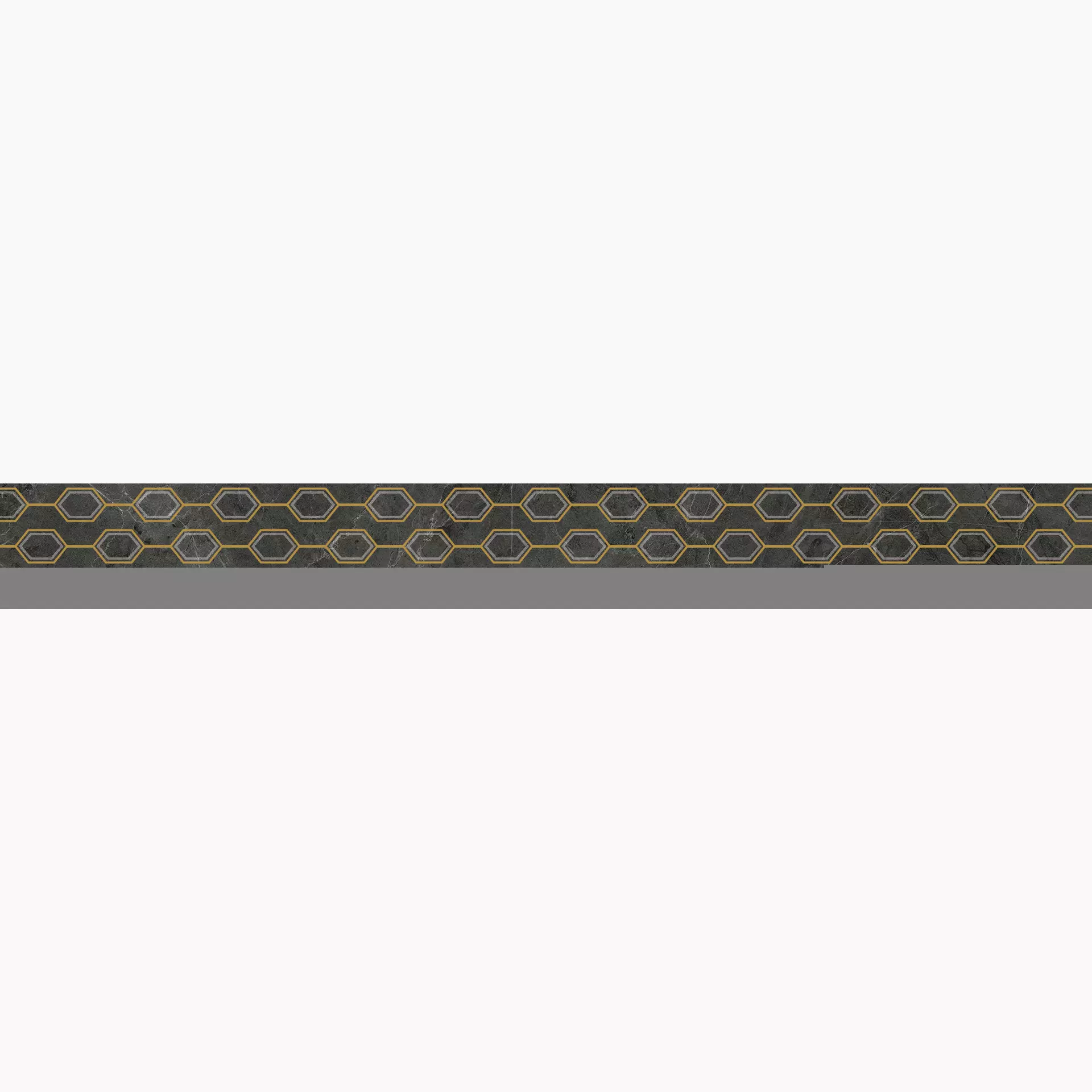 ABK Sensi Classic Oro Pietra Grey Lux Bordüre Chains 1SL03201 7x60cm rektifiziert 8,5mm