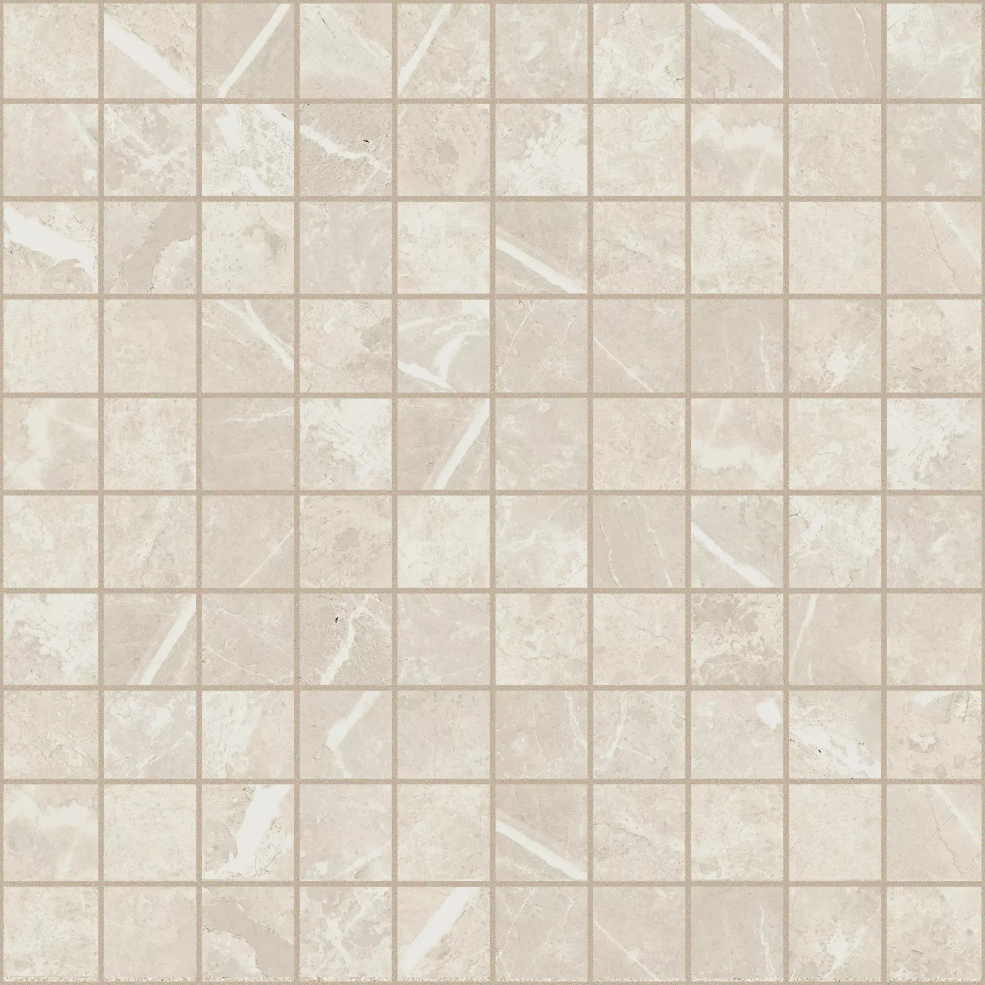 Florim Elemental Stone Of Cerim White Dolomia Lucido Mosaic 3x3 767033 3x3cm rectified 9mm