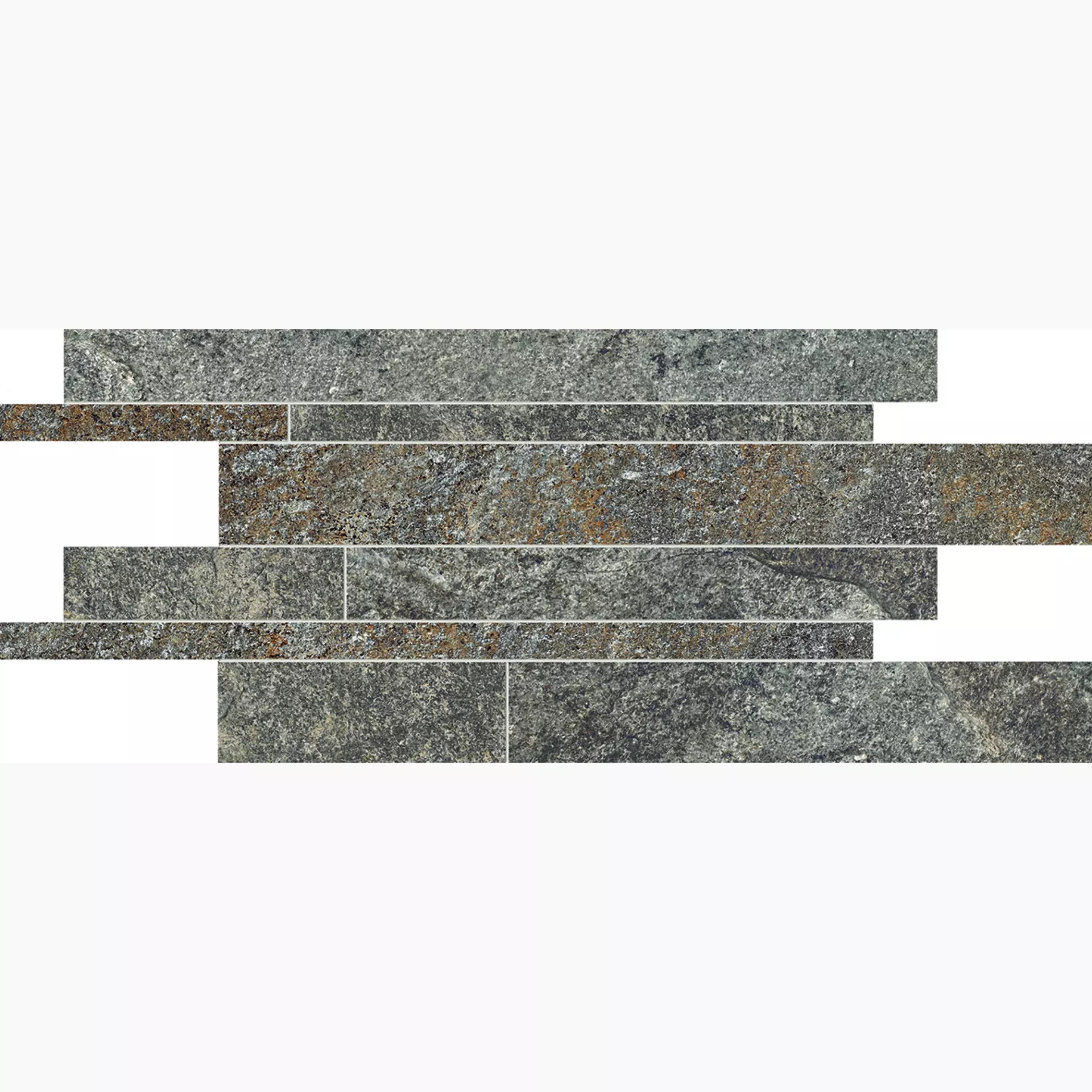 Ergon Oros Stone Antracite Naturale Borders Sfalsati EL1V 30x60cm 9,5mm