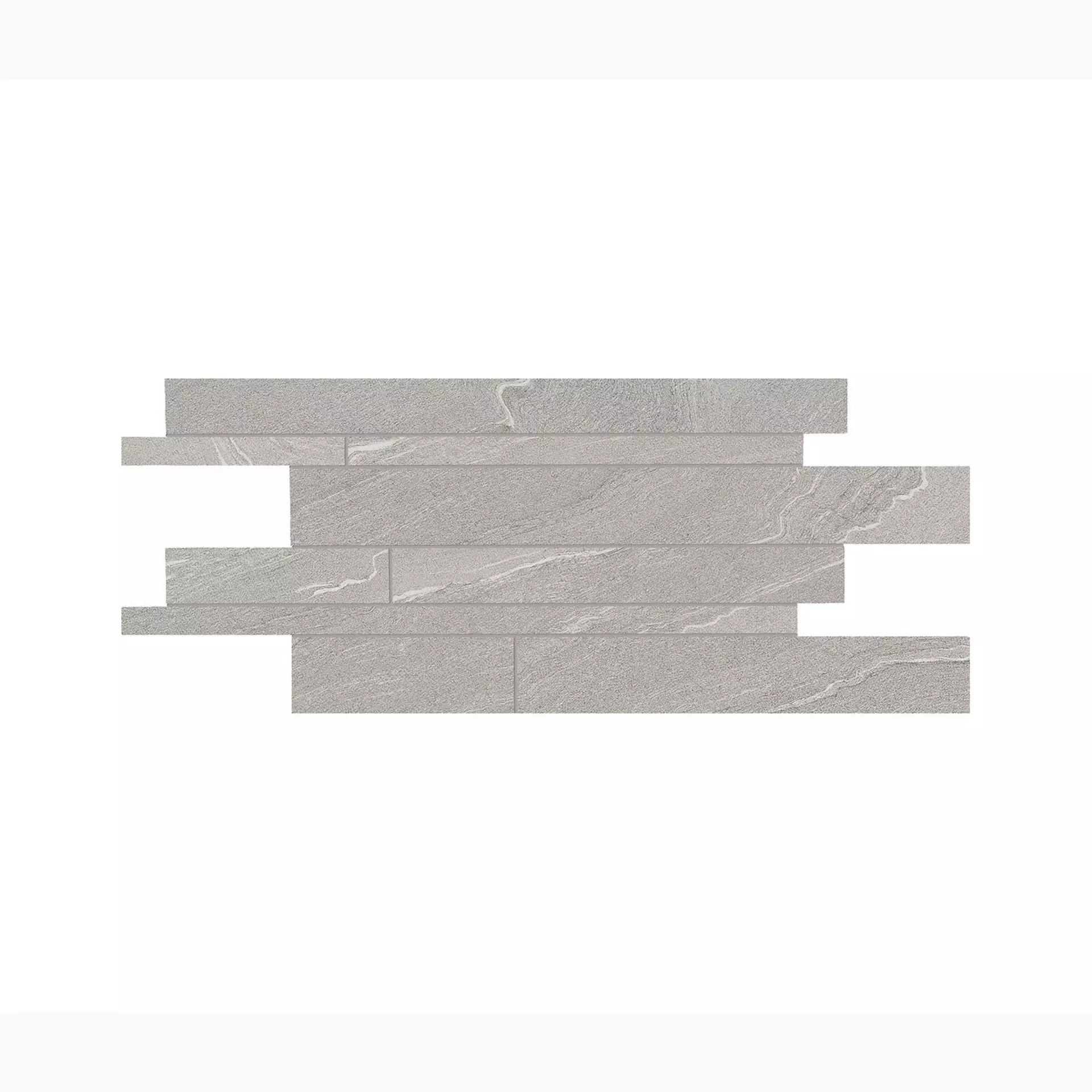Ergon Stone Talk Martellata Grey Naturale Mosaic Borders Sfalsati EDQS 30x60cm 9,5mm