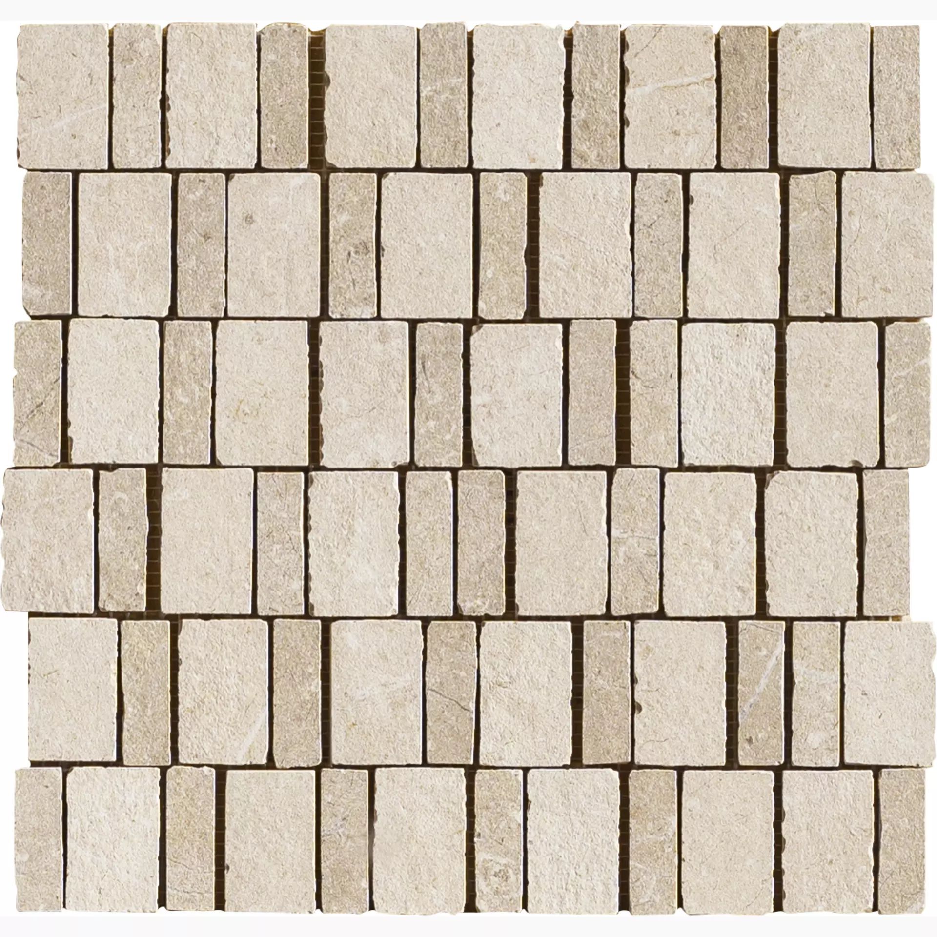 Marazzi Mystone Limestone Ivory – Sand Naturale – Matt Mosaic Mix M8LN 30x30,5cm 10mm