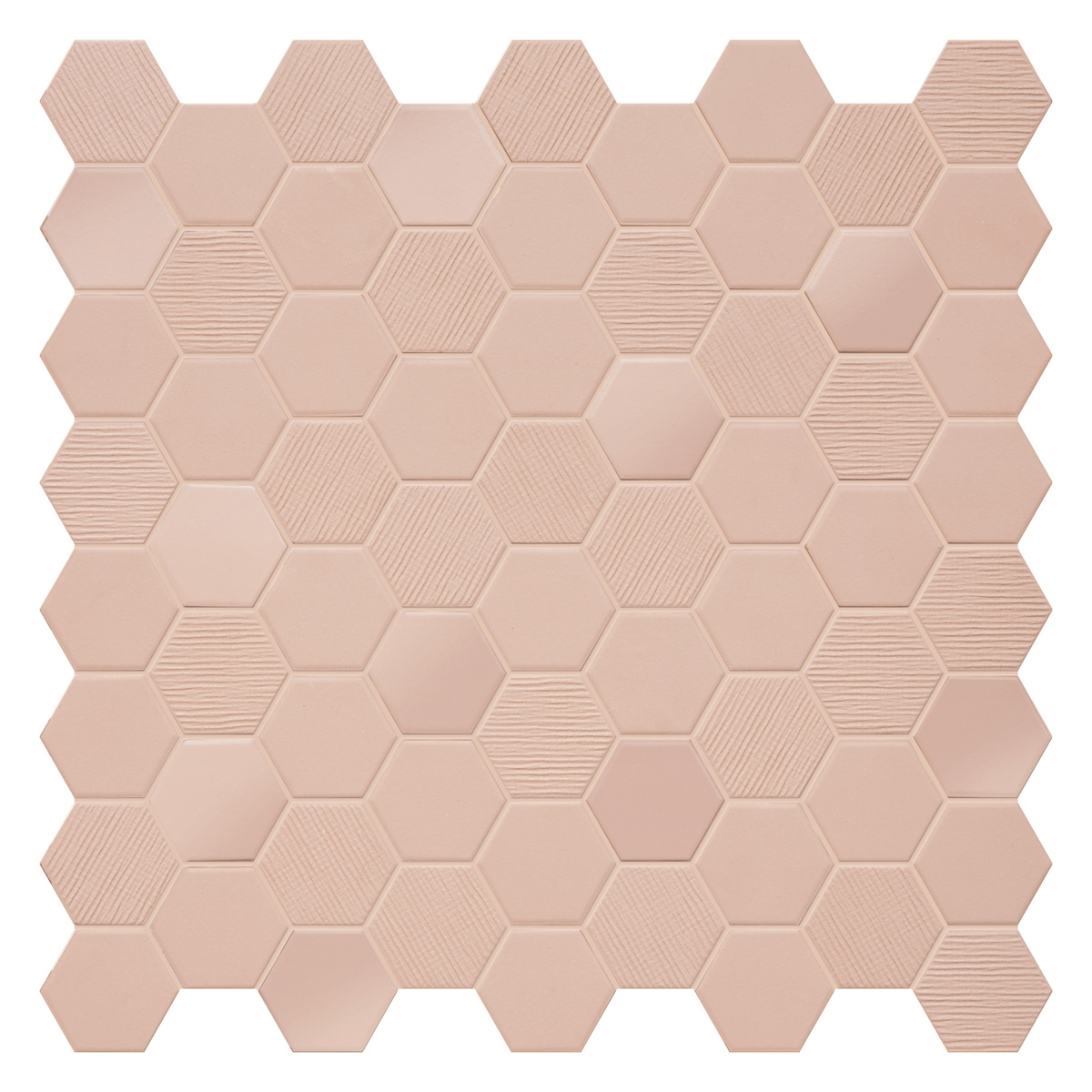 Terratinta Hexa Rosy Blush Matt – Glossy Mosaic 4,3x3,8 Mix TTBST02MHMIX 31,6x31,6cm 4mm