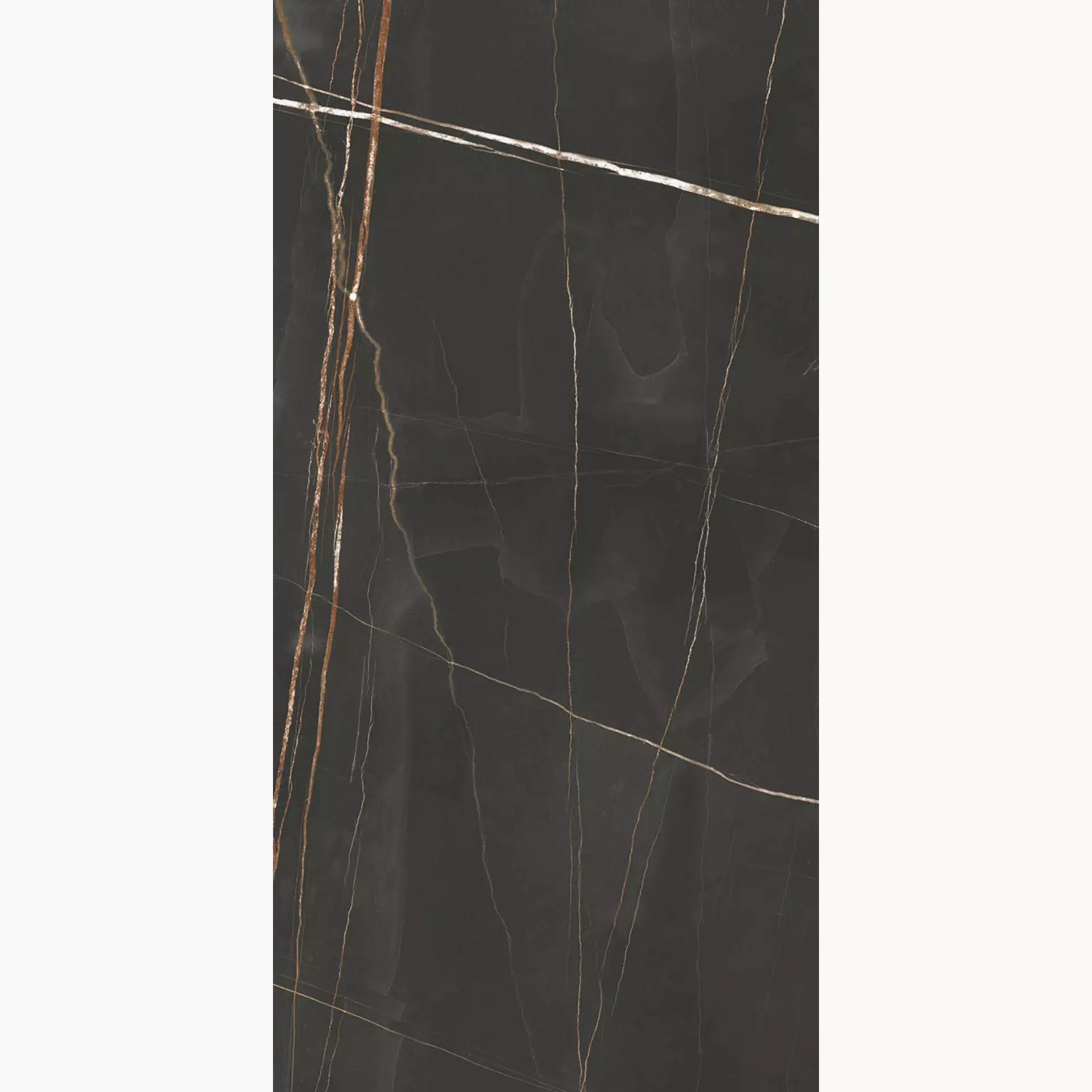 Herberia Marmi Pregiati Sahara Noir Lucido Sahara Noir HMPP19 glaenzend 60x120cm 10mm