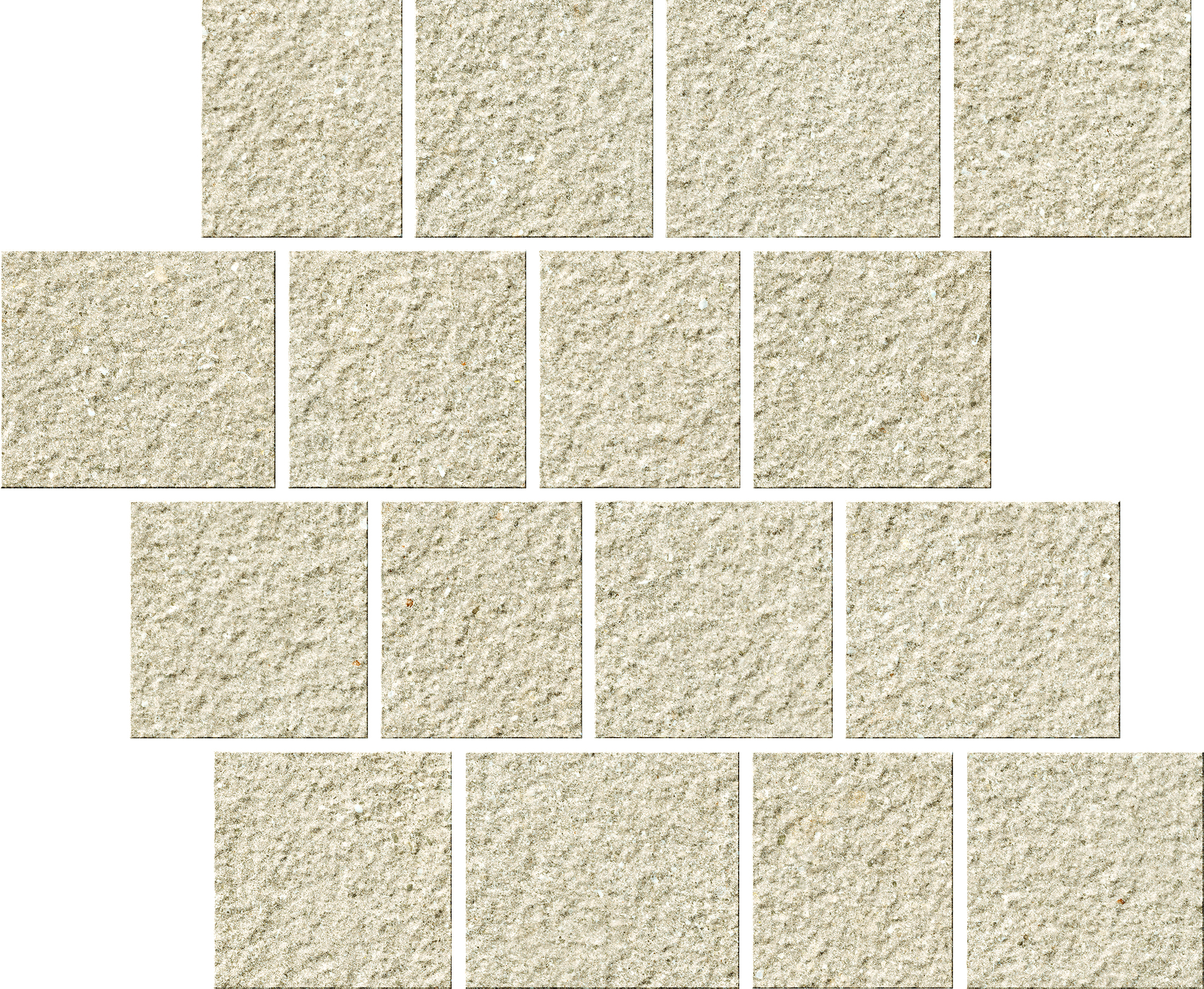 Serenissima Eclettica Beige Rock Mosaic Pave 1082438 30x30cm rectified 9,5mm