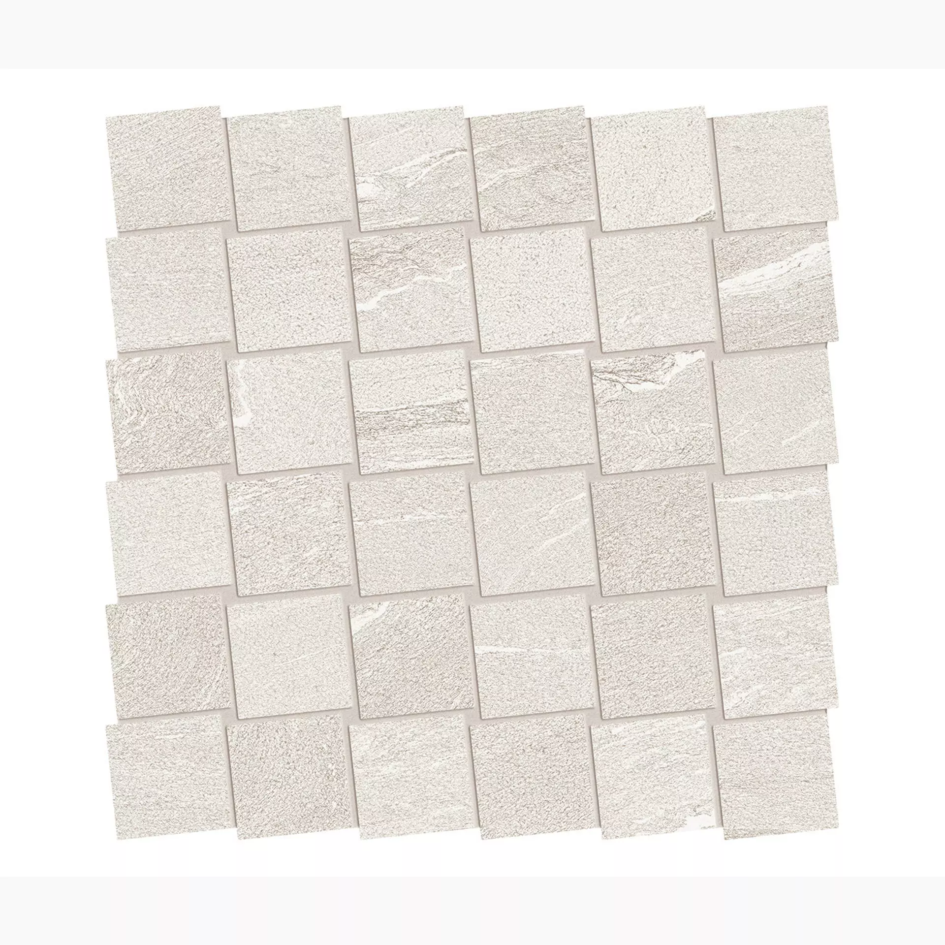 Ergon Stone Talk Martellata White Naturale Martellata White EDRE natur 30x30cm Mosaik Dado 9,5mm