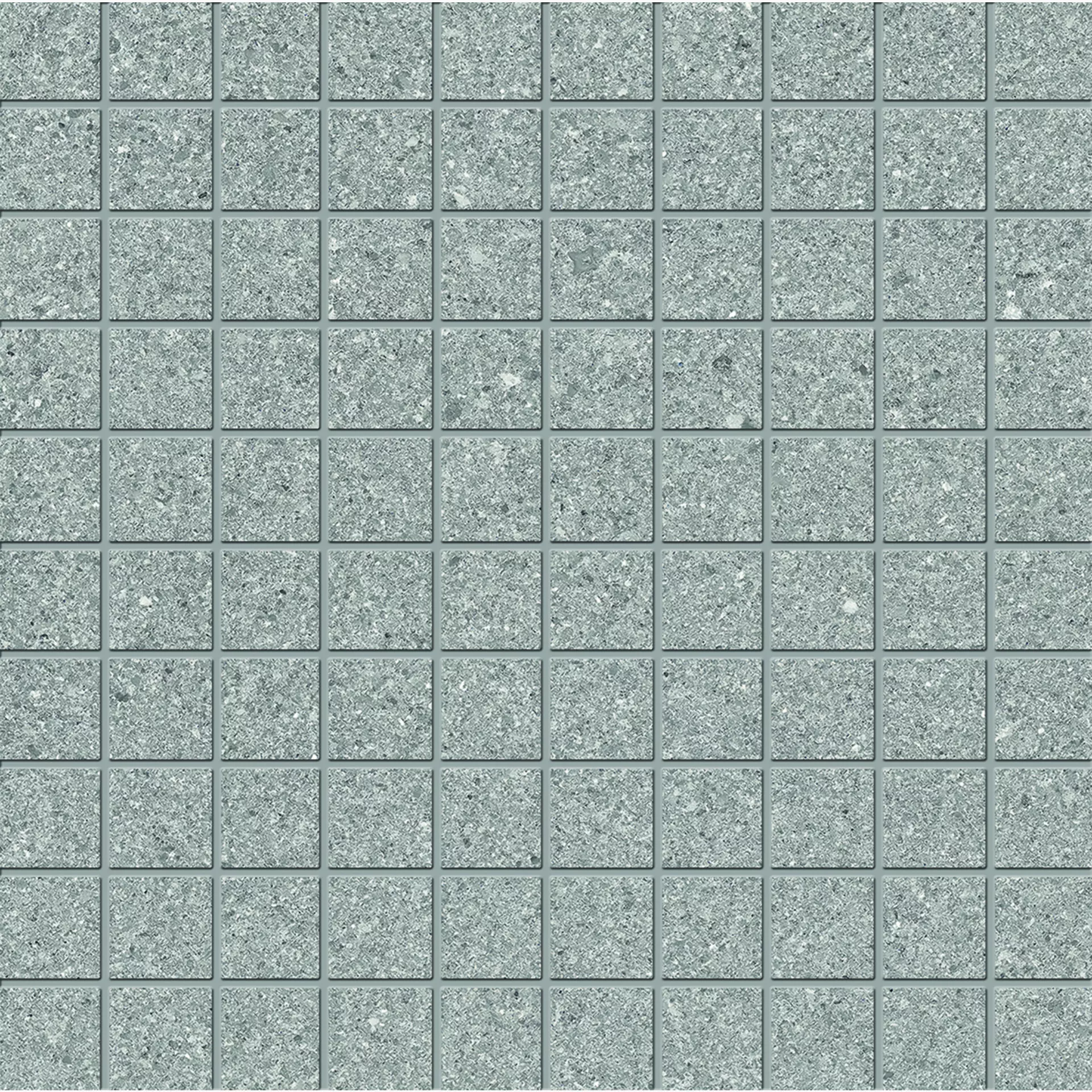 Ergon Grain Stone Fine Grain Grey Naturale Mosaic 3x3 E0TE 30x30cm 9,5mm