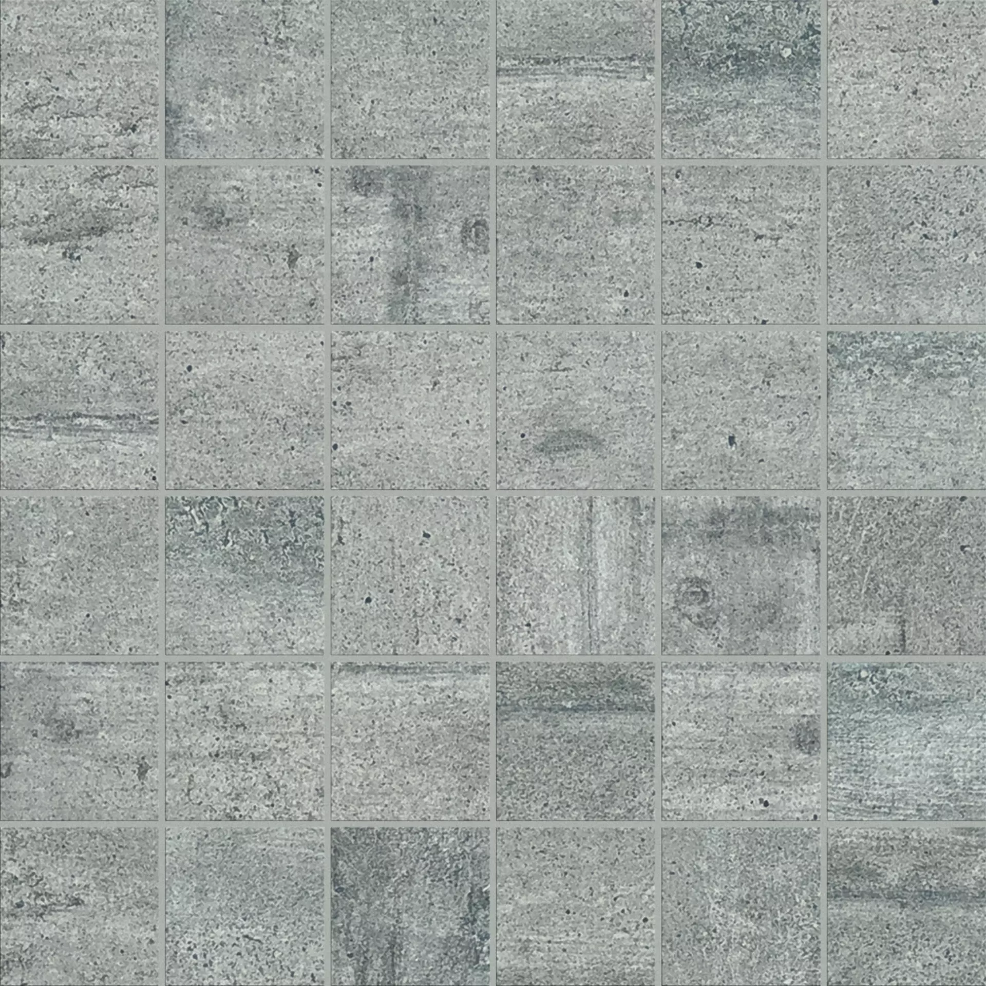 Provenza Re-Use Malta Grey Naturale Mosaic 4,8x4,8 E1R2 30x30cm rectified 9,5mm
