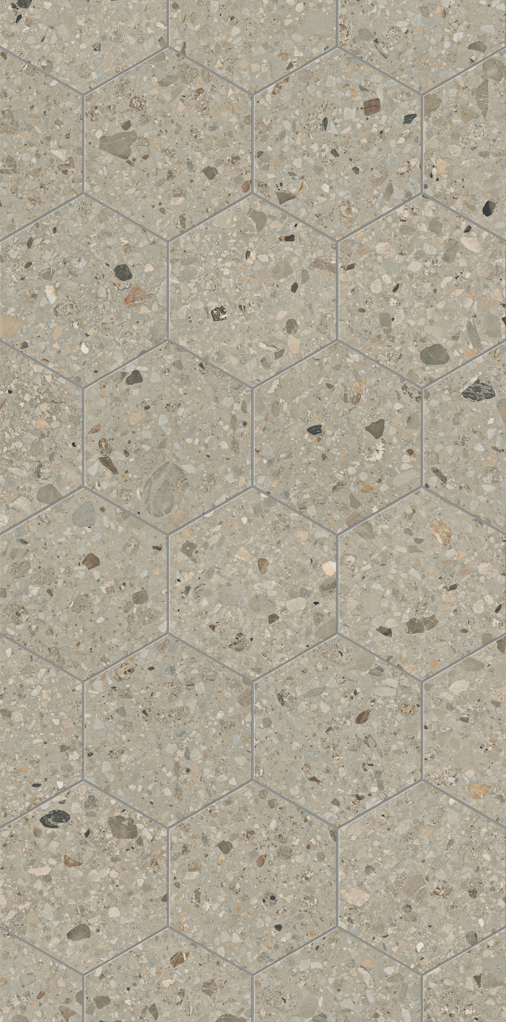 Marca Corona Arkistyle Shade Cold Naturale – Matt Esagona J162 naturale – matt 21,6x25cm 9mm