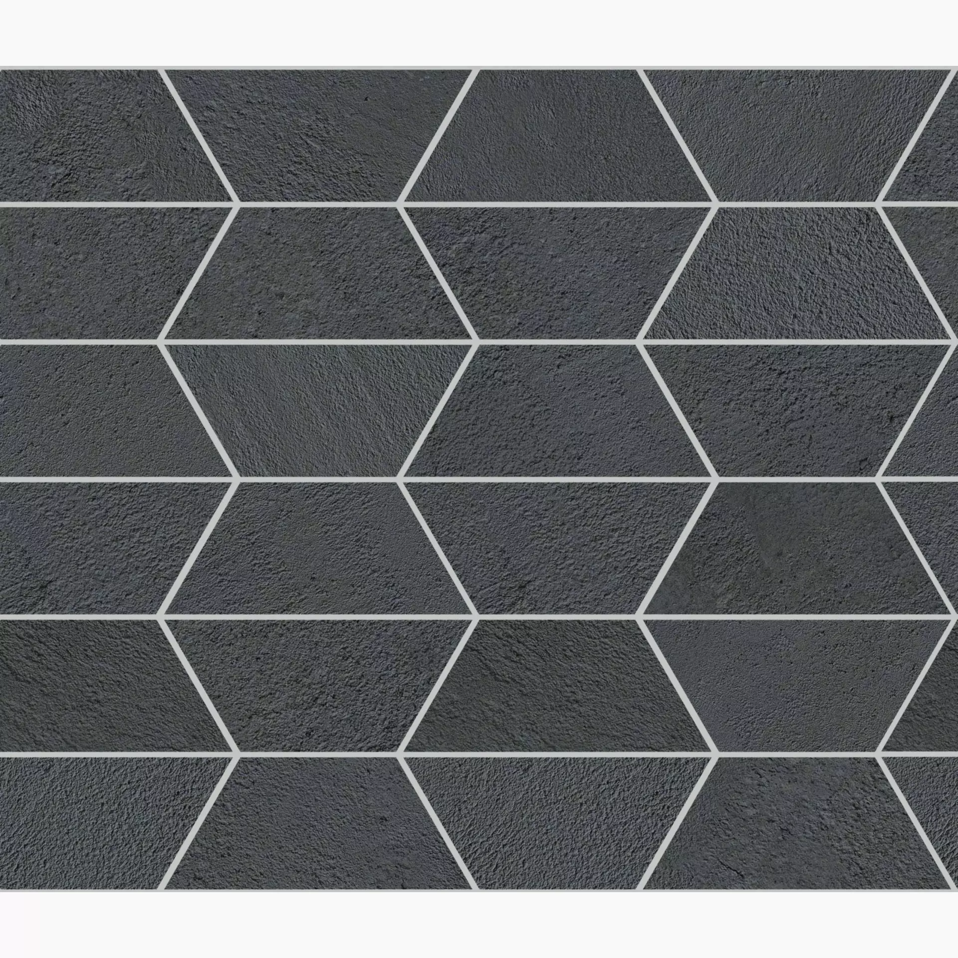 ABK Crossroad Chalk Coal Naturale Mosaic Gem PF60000582 30x34cm rectified 8,5mm