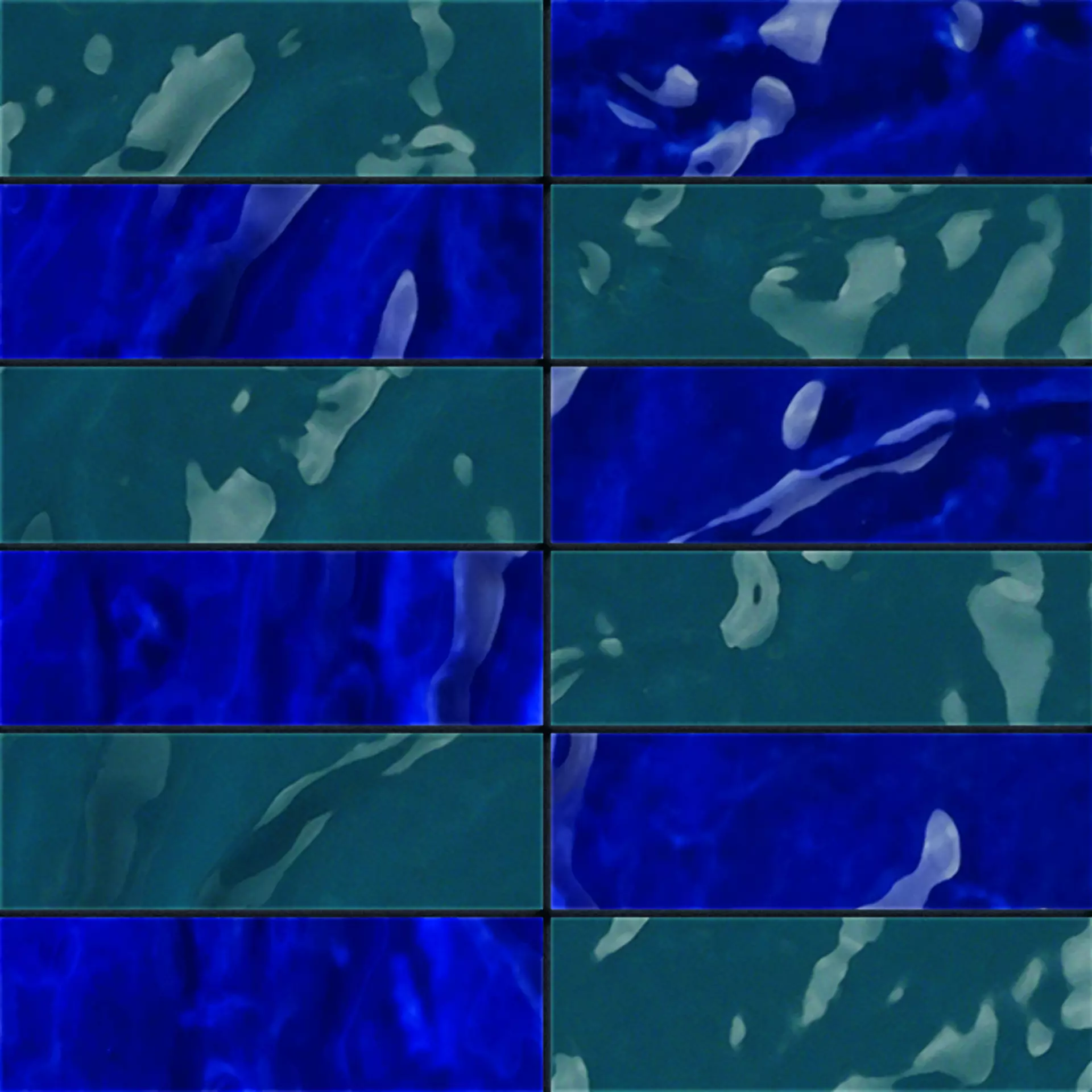 CIR Tadelakt Blu – Verde Naturale Mosaik Marrakech Mix 1082294 30x30cm rektifiziert