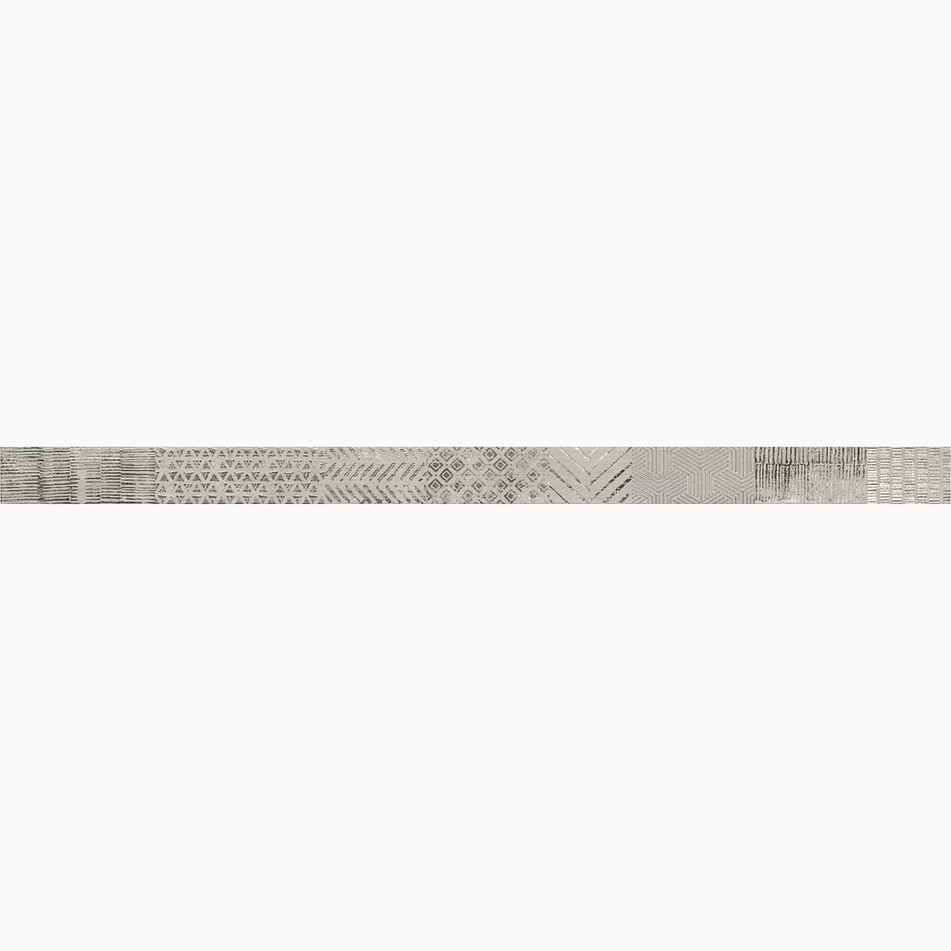 MGM Fabric Grey Grey FABGRELISHAND 5,8x90cm Bordüre Handmade rektifiziert 10,2mm