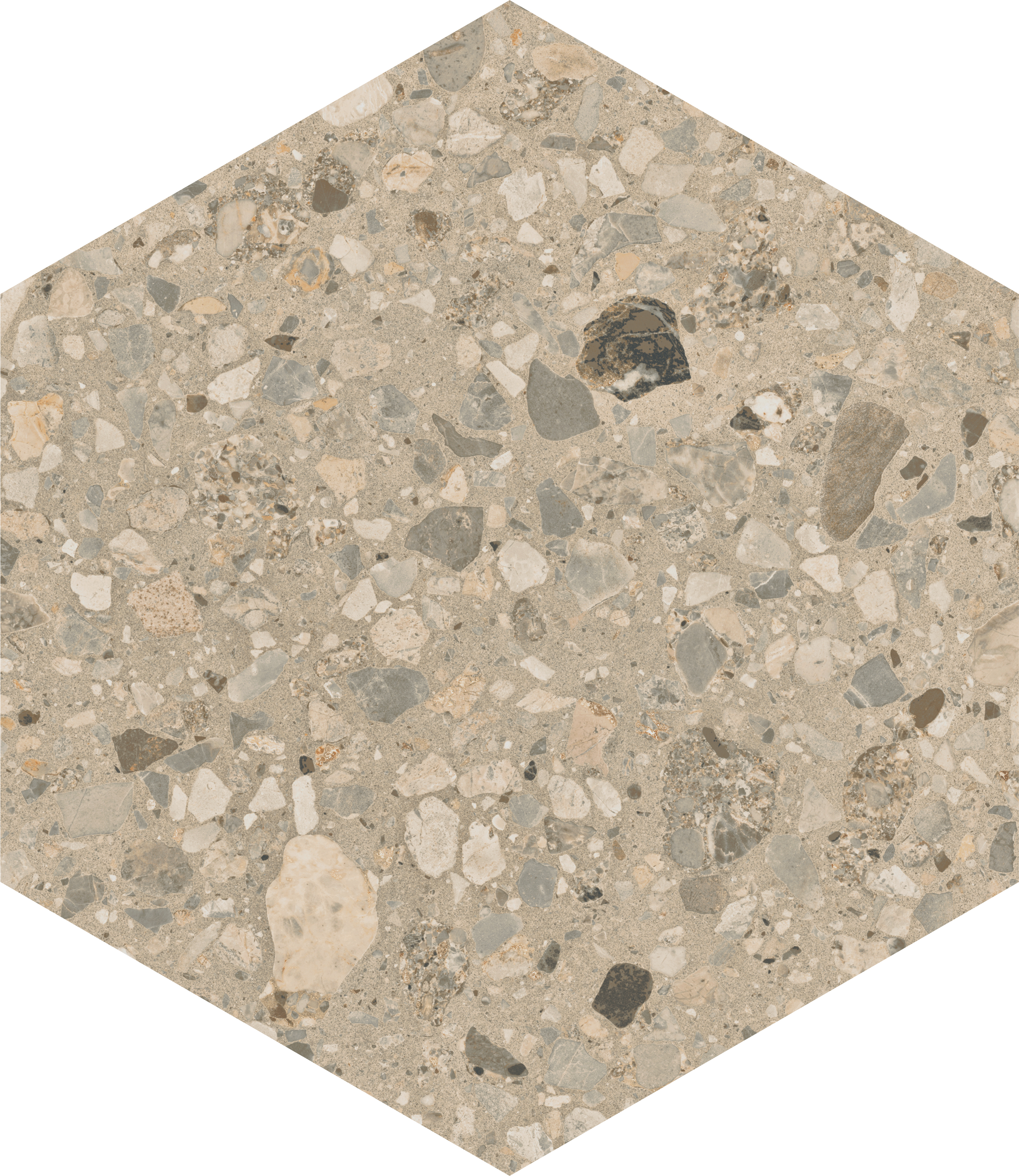 Marca Corona Arkistyle Shade Warm Naturale – Matt Esagona J163 naturale – matt 21,6x25cm 9mm
