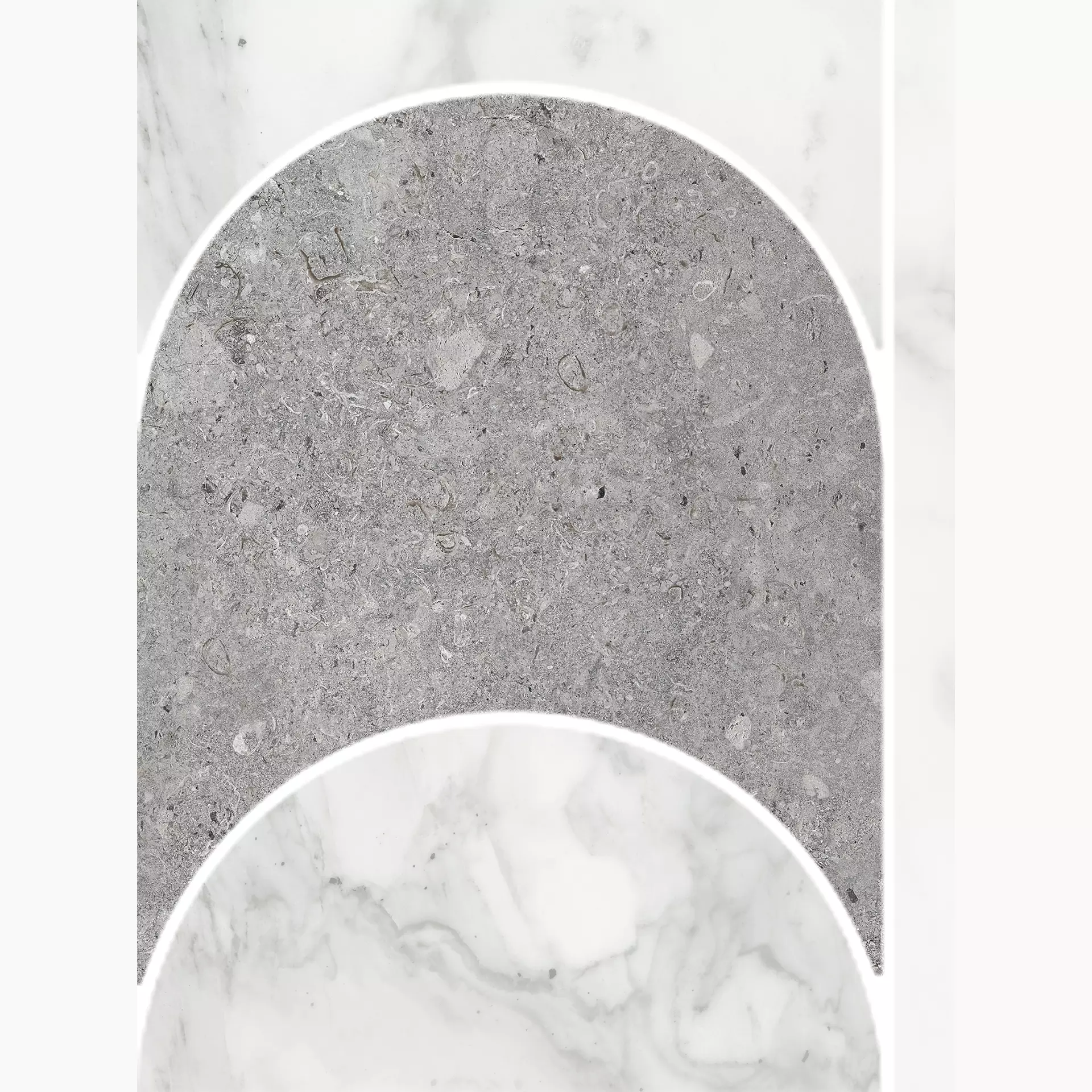 Terratinta Vicentina Cenere + Marmo Apuano Mix Matt / Honed Mosaic TTVICEMDOMI 29,6x39,6cm 9mm