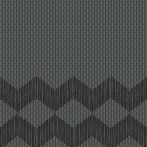 Mutina Tape Black Zigzag Half RETA47 20,5x20,5cm 10mm