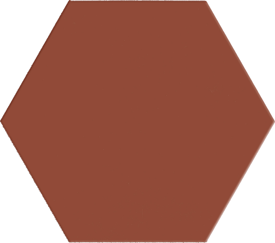 Terratinta Hexa Rusty Red Matt Hexagon TTHXF13N 14x16cm 8,5mm