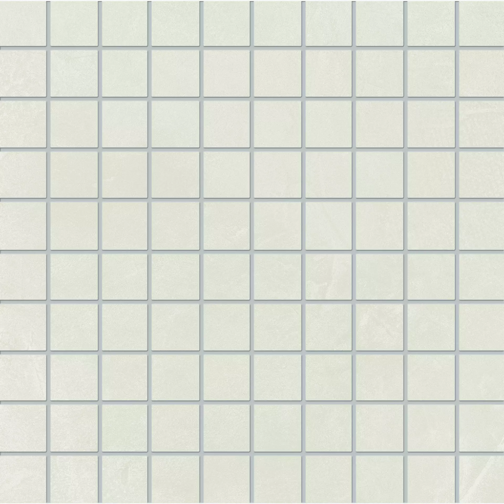 Emilceramica Totalook Bianco Soft Bianco EHJQ soft 30x30cm Mosaik 3x3 9,5mm
