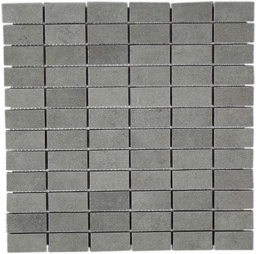 Bodenfliese,Wandfliese Terratinta Betontech Grey Lappato Grey TTBT05M2LP gelaeppt 30x30cm Mosaik 2,5x5 10,5mm