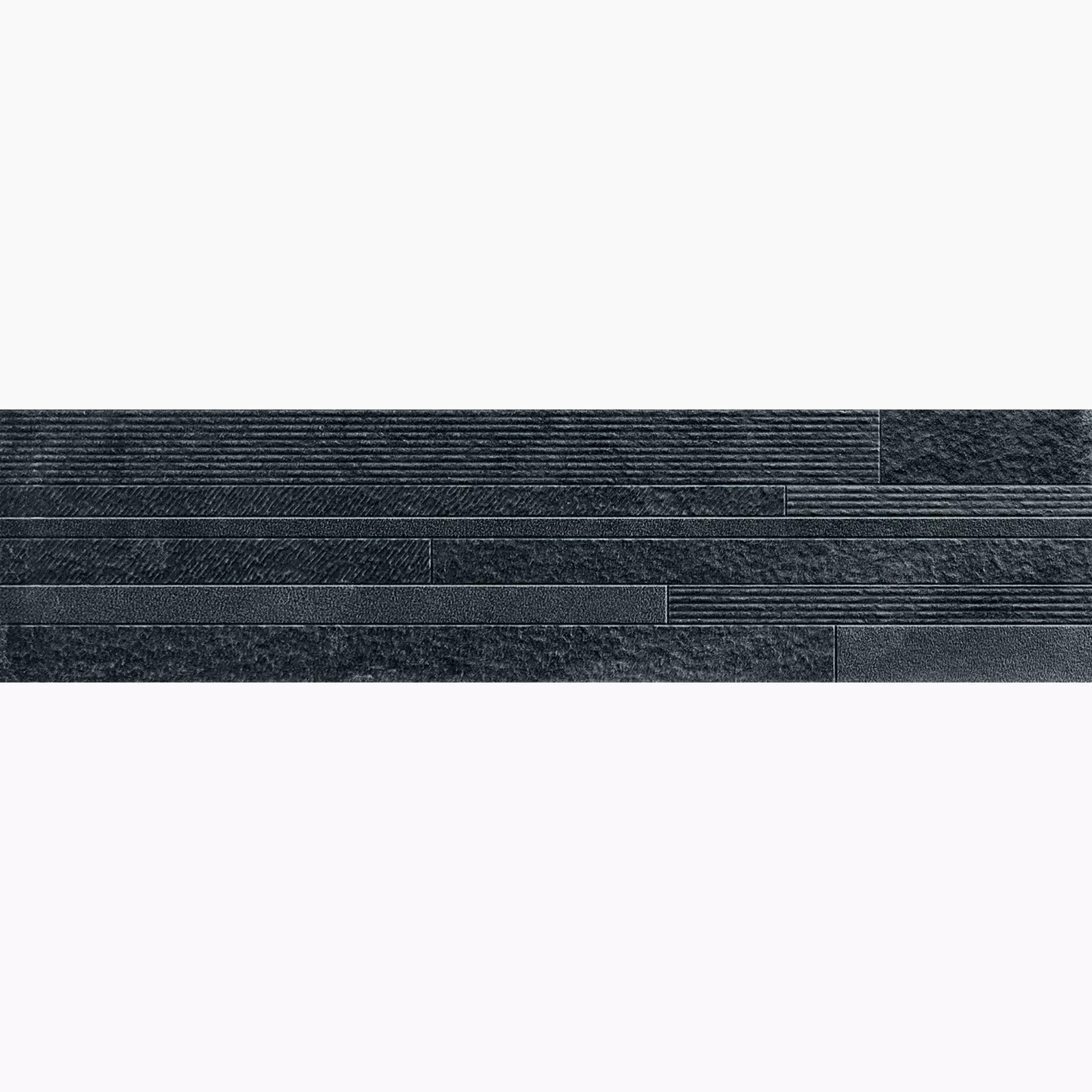 Serenissima Materica Nero Naturale Brick Mix 1076618 30x120cm rectified 10mm