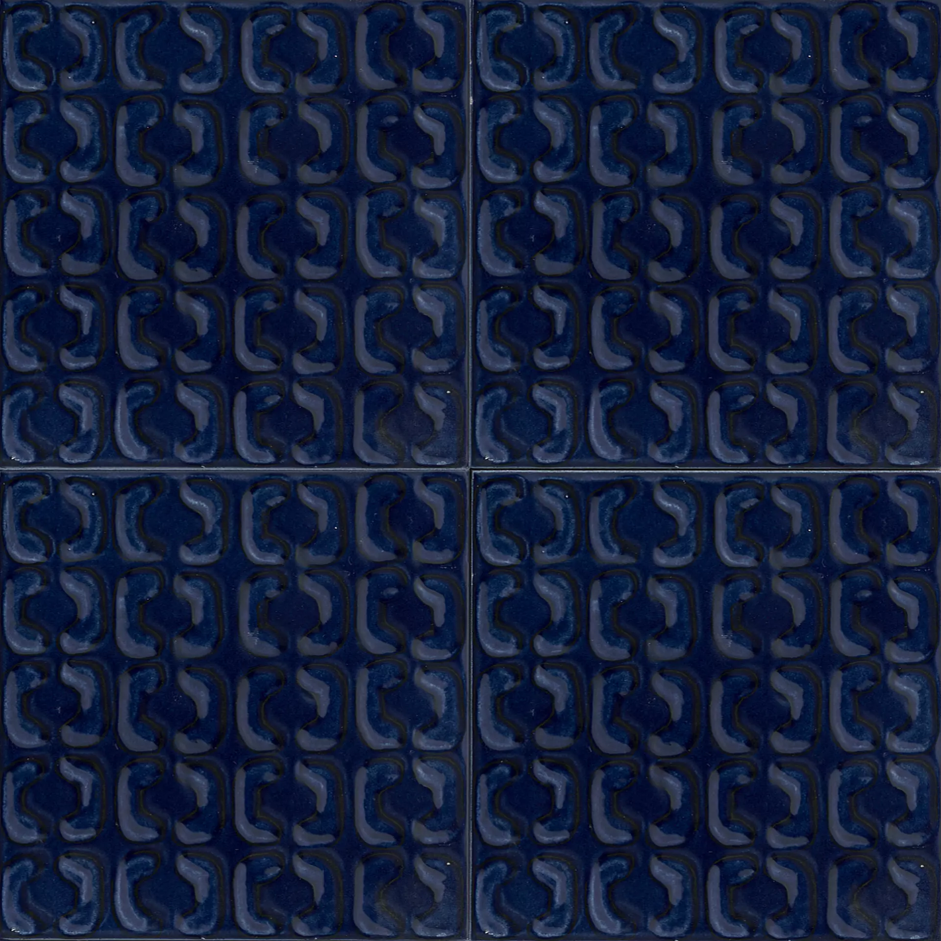 Bodenfliese Marazzi Memoria Blu Struttura Blu MAYA struktur 15x15cm Stamp 10mm