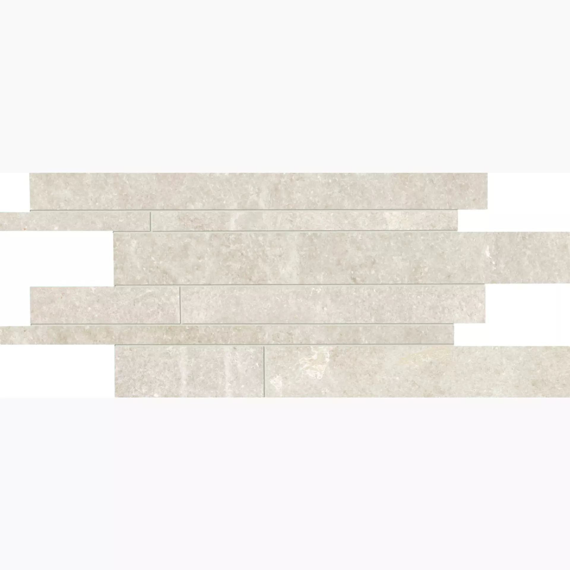 Provenza Groove Hot White Naturale Mosaic Borders Sfalsati E3G0 30x60cm 9,5mm