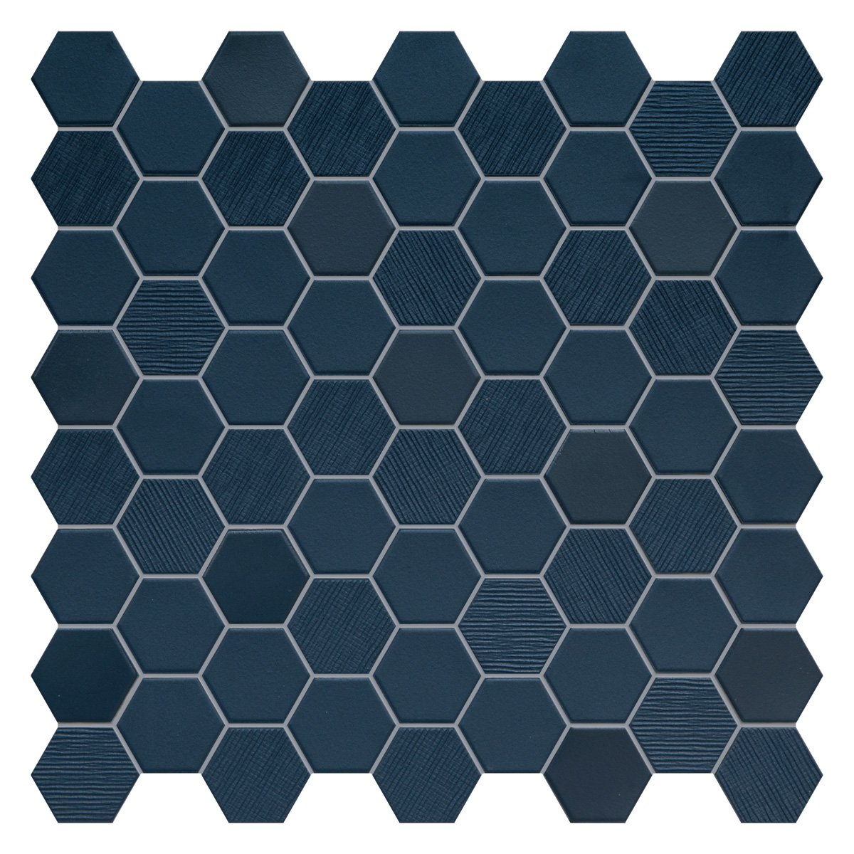 Terratinta Hexa Deep Navy Matt – Glossy Mosaic 4,3x3,8 Mix TTBST04MHMIX 31,6x31,6cm 4mm