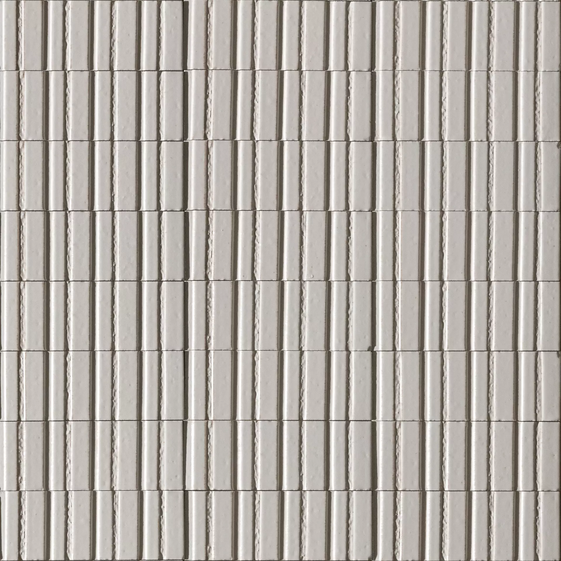Ragno Glace Bianco Struttura Glossy Rayé RAEL 7,5x20cm 11,5mm