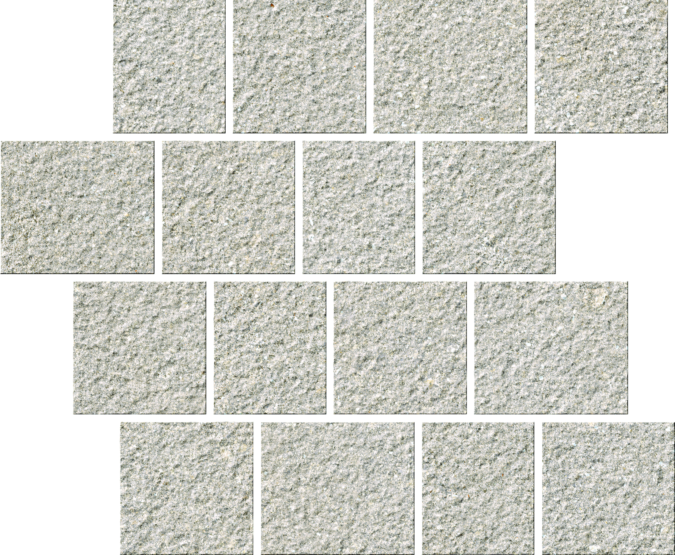 Serenissima Eclettica Argento Rock Mosaic Pave 1081798 30x30cm rectified 9,5mm