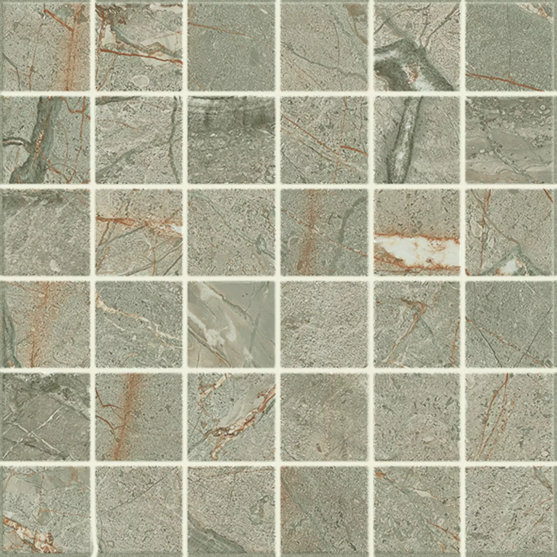 Cercom Amaranto Sand Naturale Mosaic 5X5 1077190 30x30cm rectified