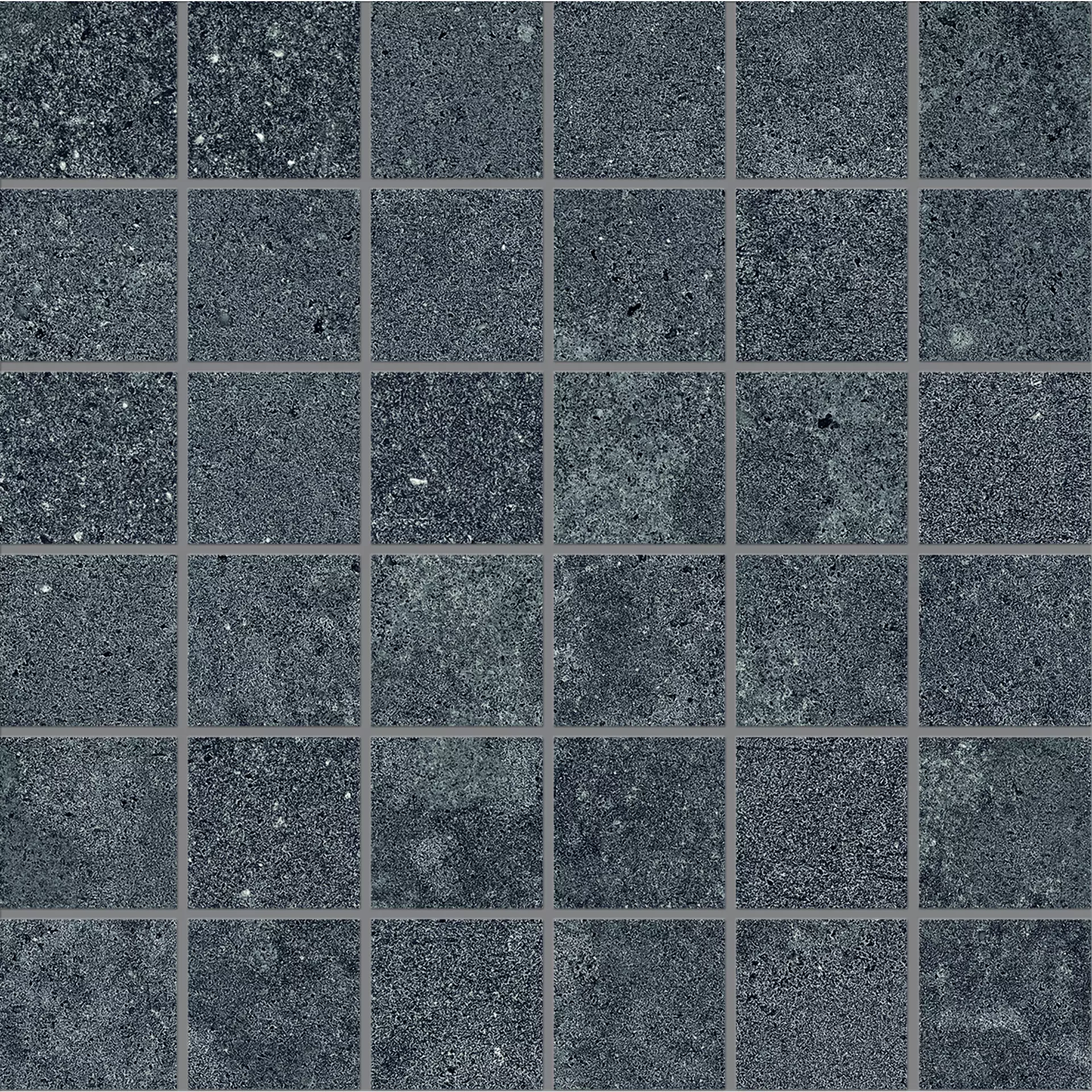 Provenza Re-Play Concrete Anthracite Naturale Anthracite EKGE natur 30x30cm Mosaik 5x5 9,5mm