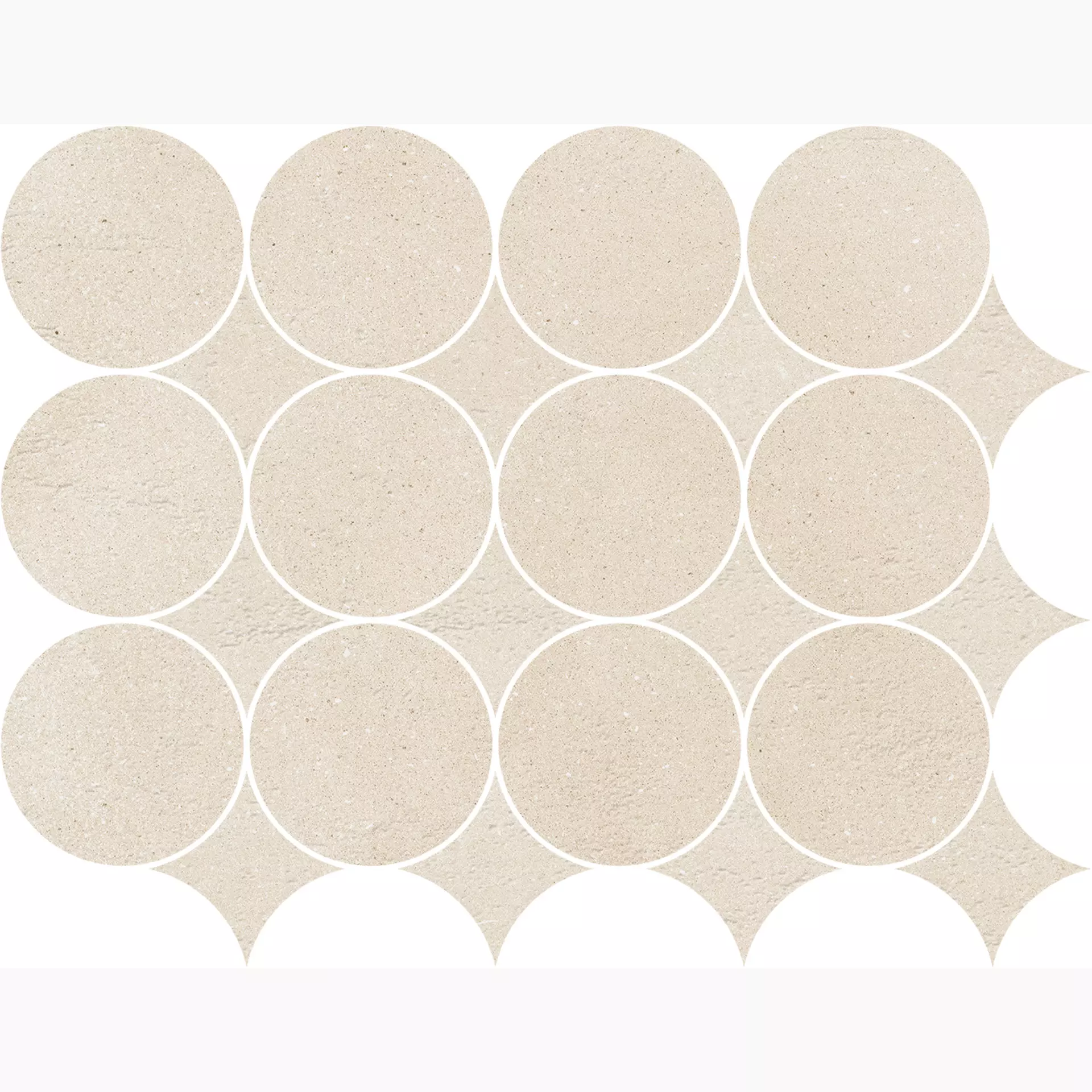 Marazzi Slow Pomice Naturale – Matt Pomice MP2T matt natur 32,1x41,6cm Mosaik Circolare rektifiziert 9mm