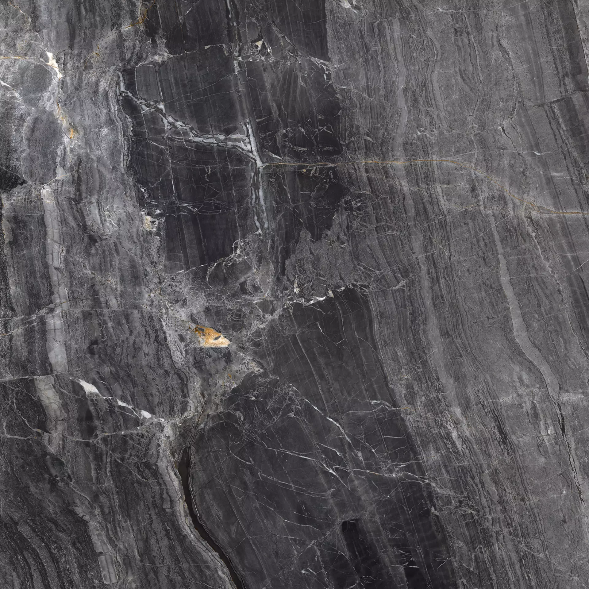 Supergres Purity Of Marble Brecce Breccia Nera Lux PBN2 120x120cm rectified 9mm
