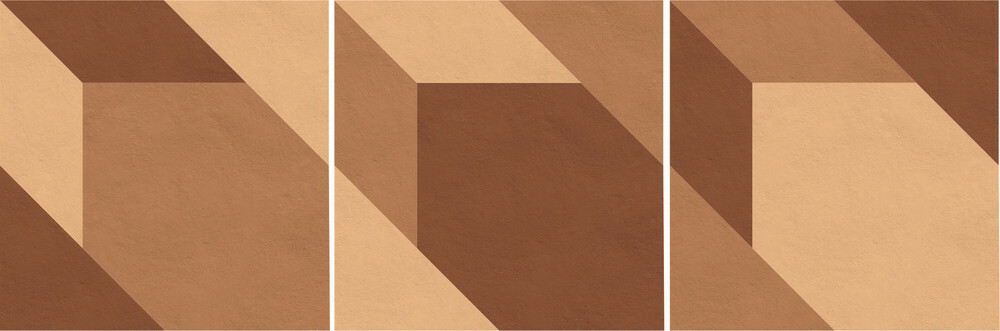 Mutina Tierras Blush – Sand – Brick Triomix 2 PUTM10 120x120cm rectified 12mm
