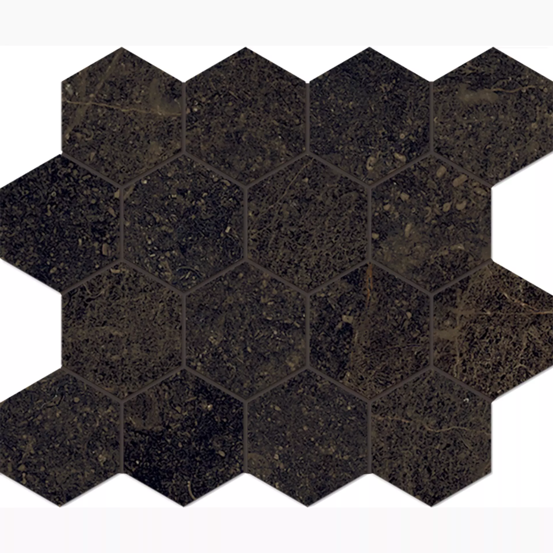 Fondovalle Planeto Pluto Natural Mosaic Hexagon PNT031A 26x30cm rectified 8,5mm