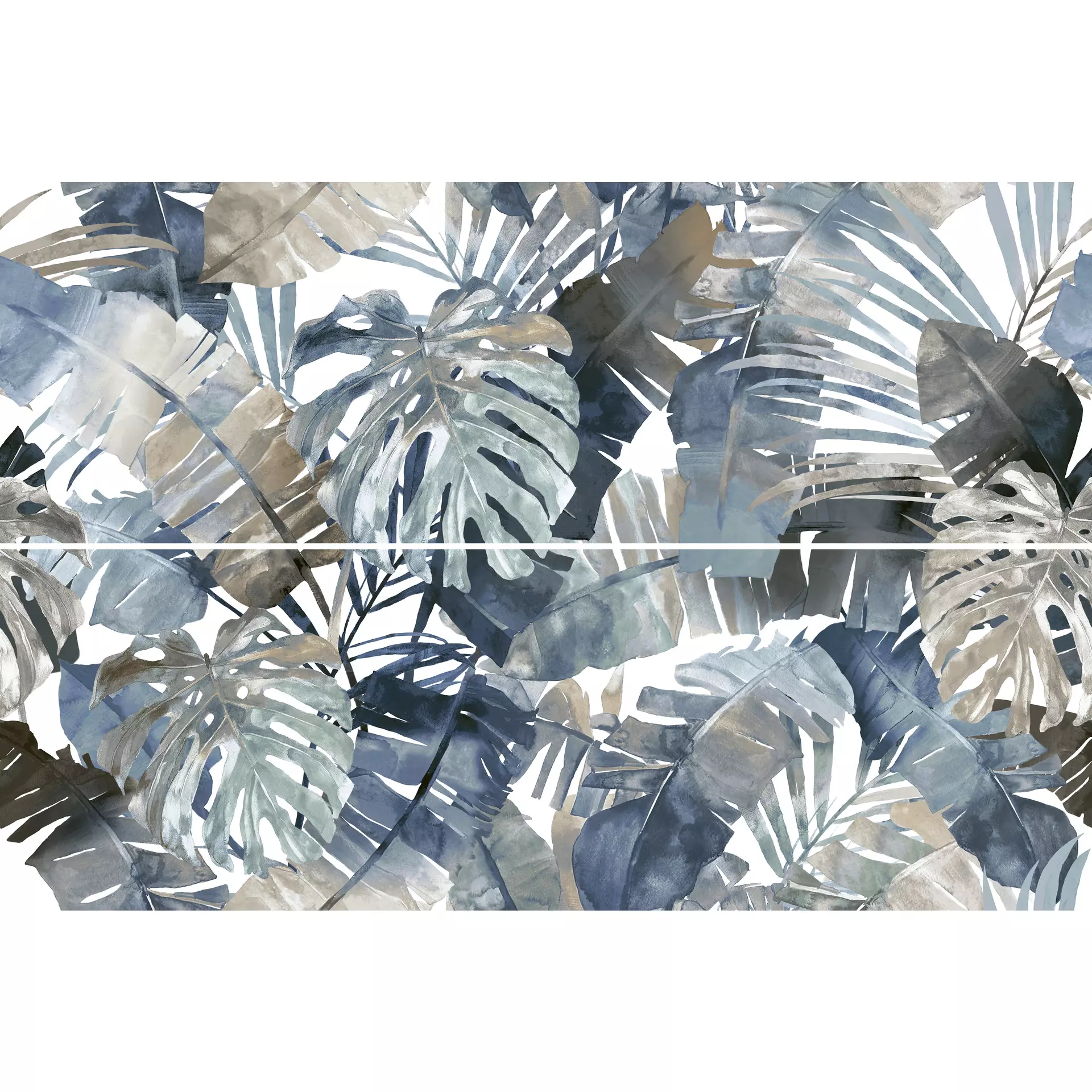 Wandfliese Marazzi White Deco White Semi – Matt White MF9C semimatt 60x180cm Dekor Jungle Touch 7mm