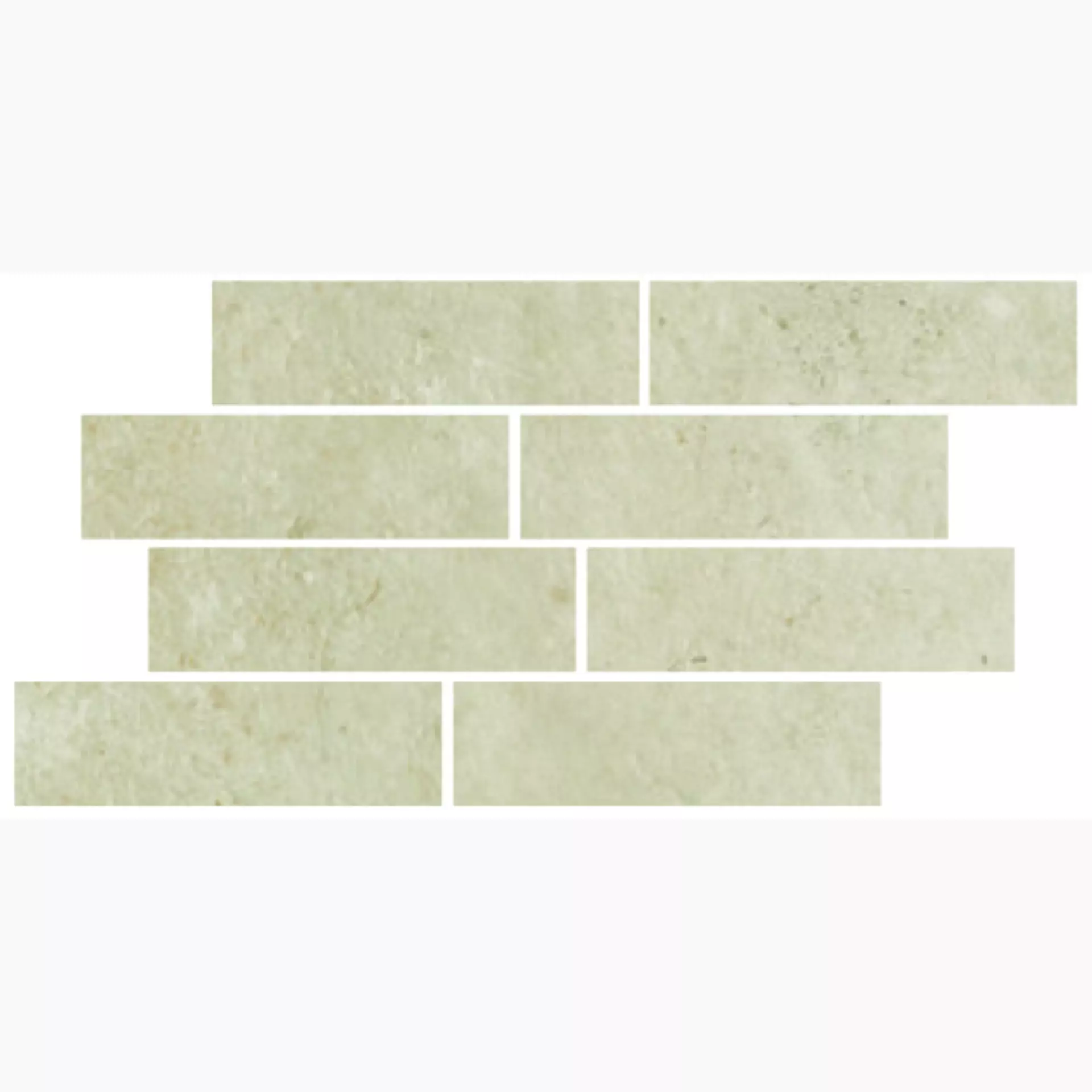 Serenissima Promenade Sabbia Naturale Mosaic Bricks 1070689 24x40cm rectified