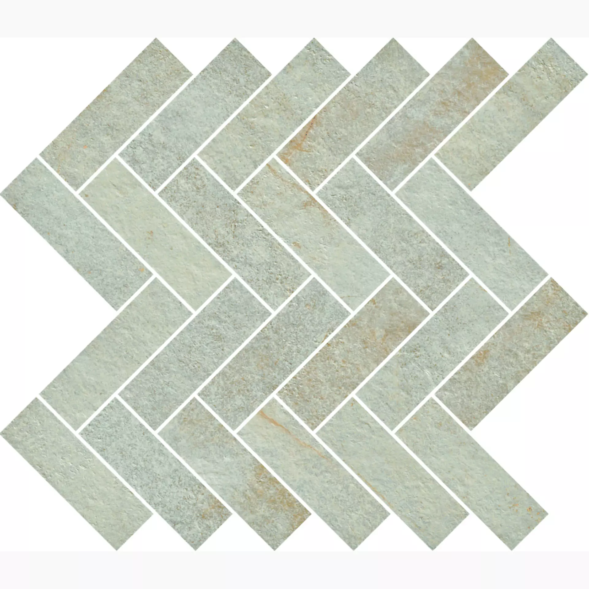Ragno Stoneway Ardesia Bianco Naturale – Matt Mosaik Freccia R5VX 30x36cm 9,5mm