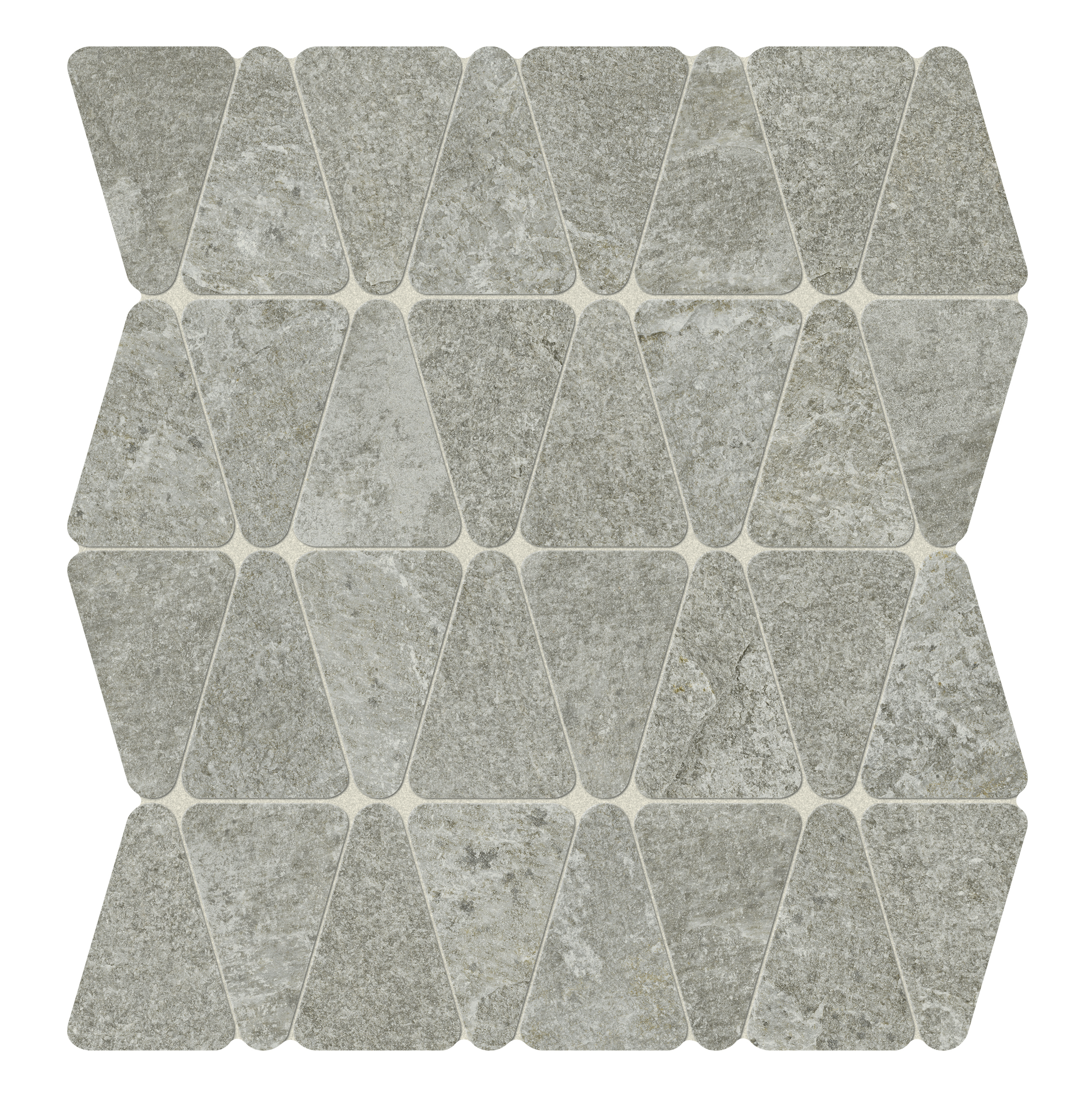 Marcacorona Titanium Strutturato Hithick Triangle Tessere J095 31x34,5cm rectified 9mm