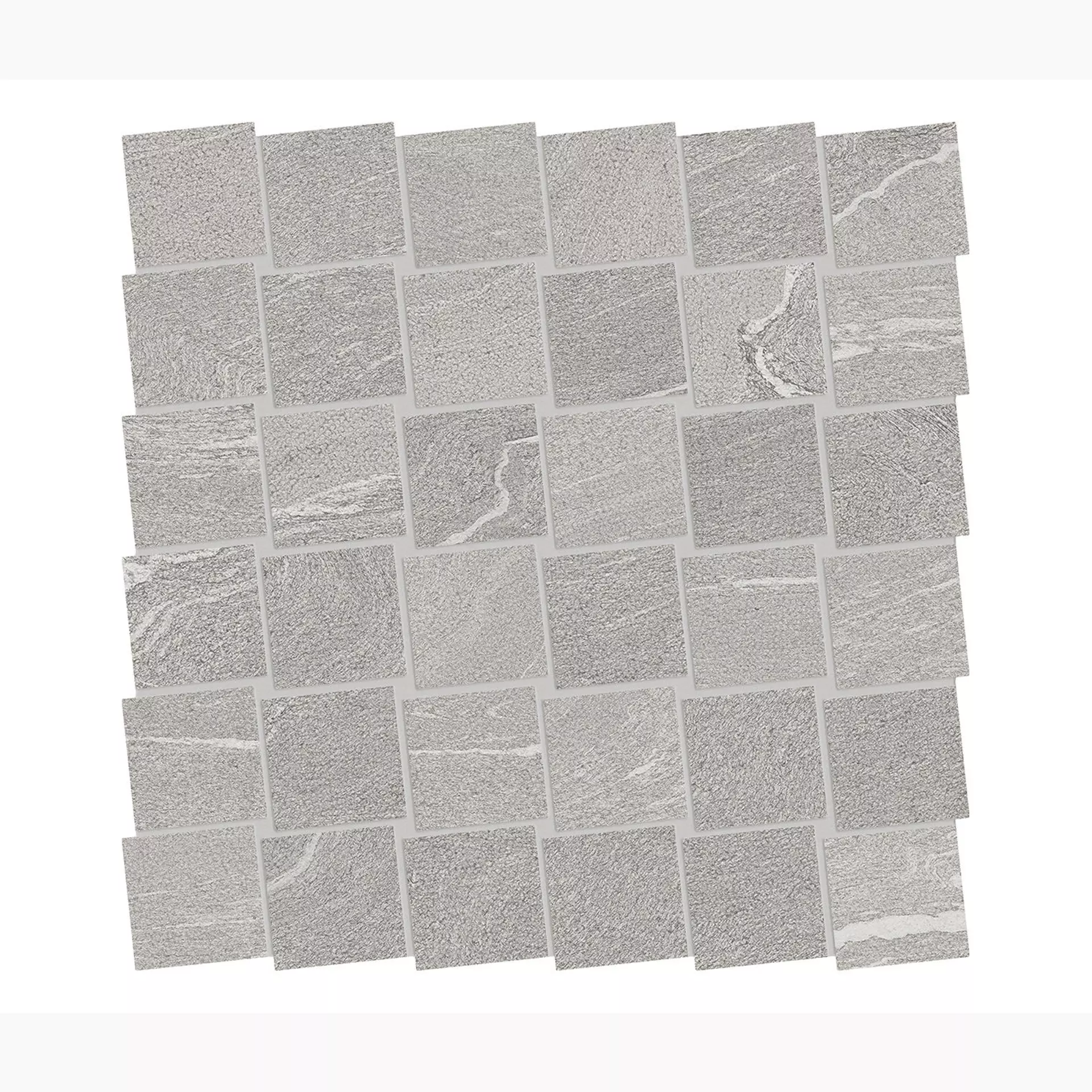 Ergon Stone Talk Martellata Grey Naturale Martellata Grey EDRH natur 30x30cm Mosaik Dado 9,5mm