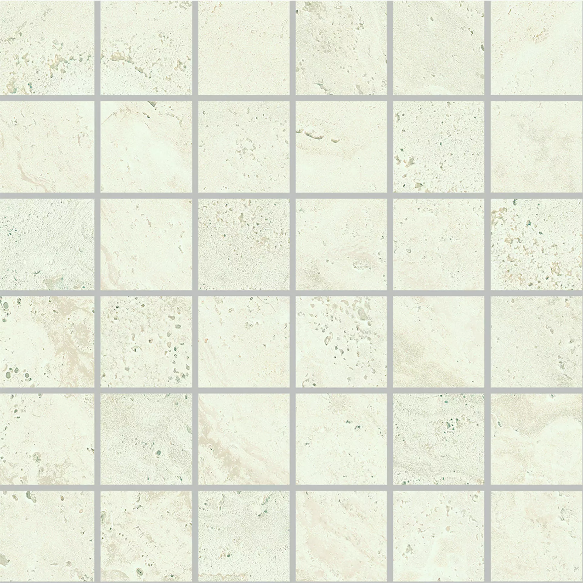 Provenza Unique Travertine Minimal White Naturale Minimal White EJDW natur 30x30cm Mosaik 5x5 9,5mm