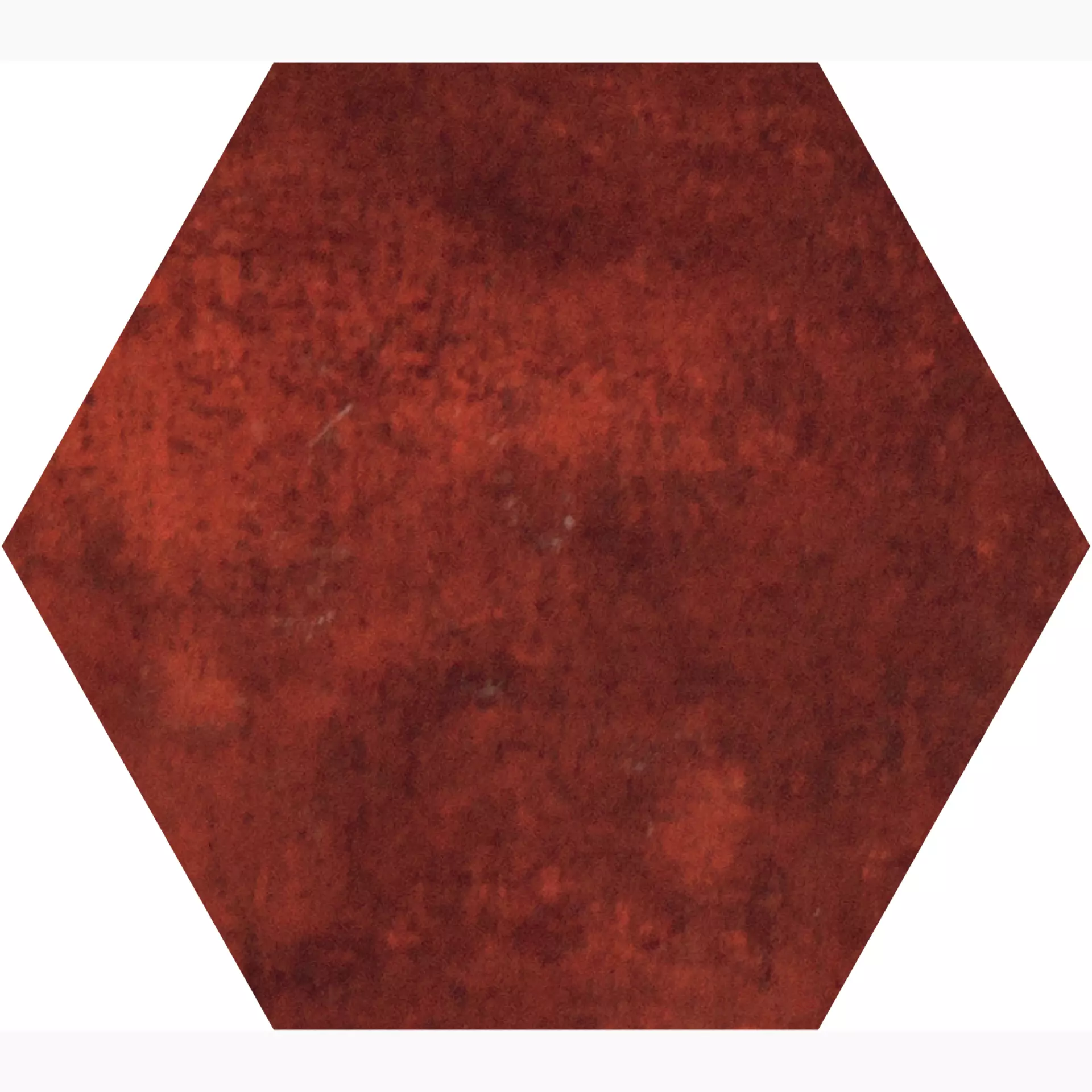 Gigacer Krea Red Krea Red PO9ESARED natur matt 16x18cm Dekor Small Hexagon rektifiziert 4,8mm