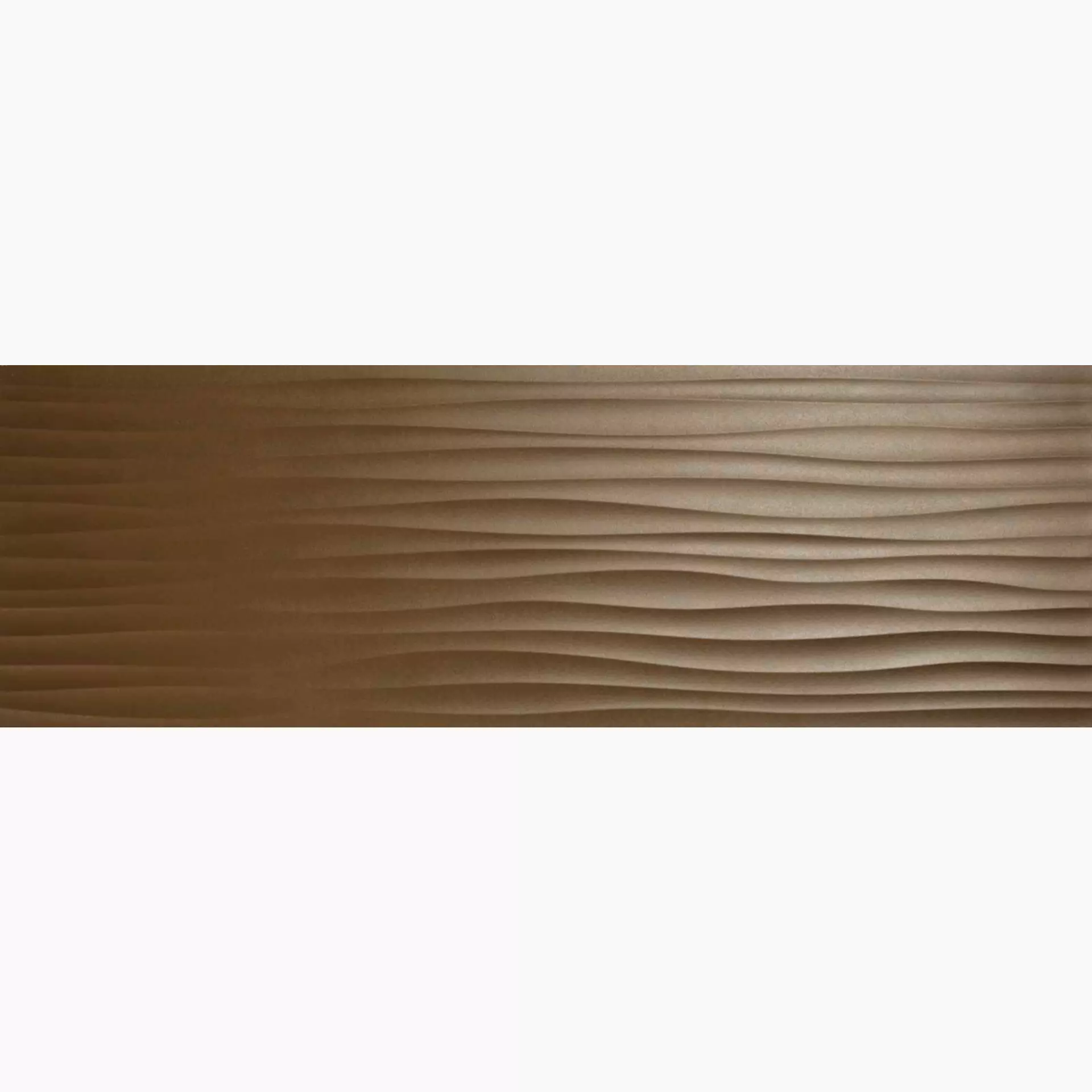 Wandfliese Marazzi Eclettica Bronze Struttura Bronze M1AM struktur 40x120cm Wave 3D rektifiziert 8mm